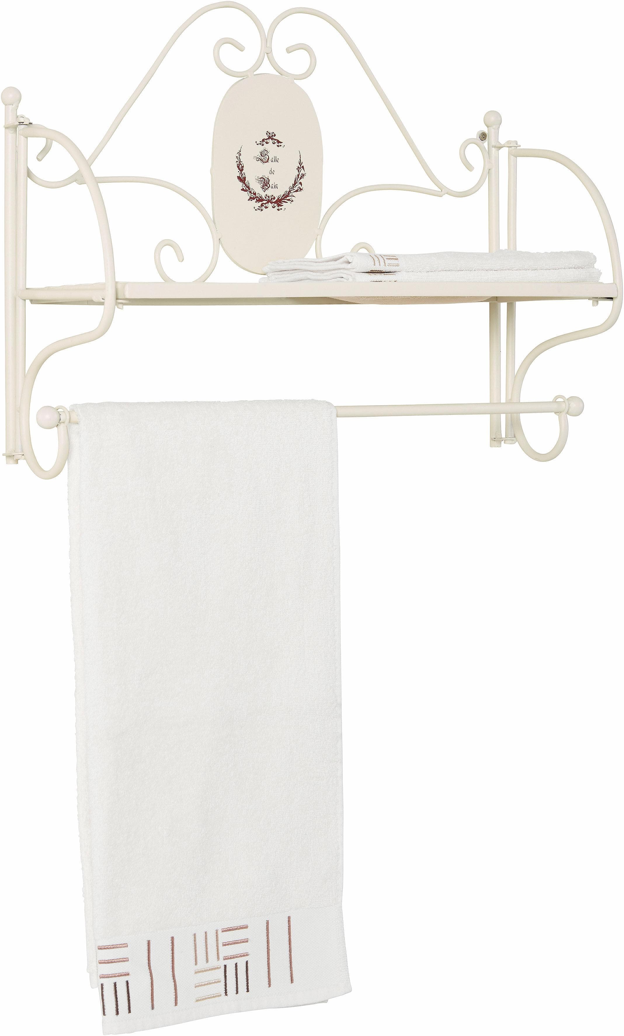 Handtuchhalter AMBIENTE HAUS Weiß Metall Geschwungen