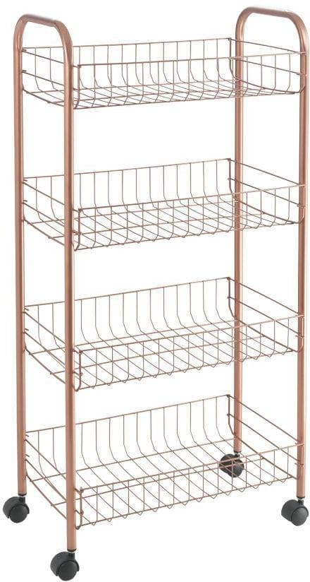 Metaltex Rollwagen Ascona 4 Etagen Kupferfarben