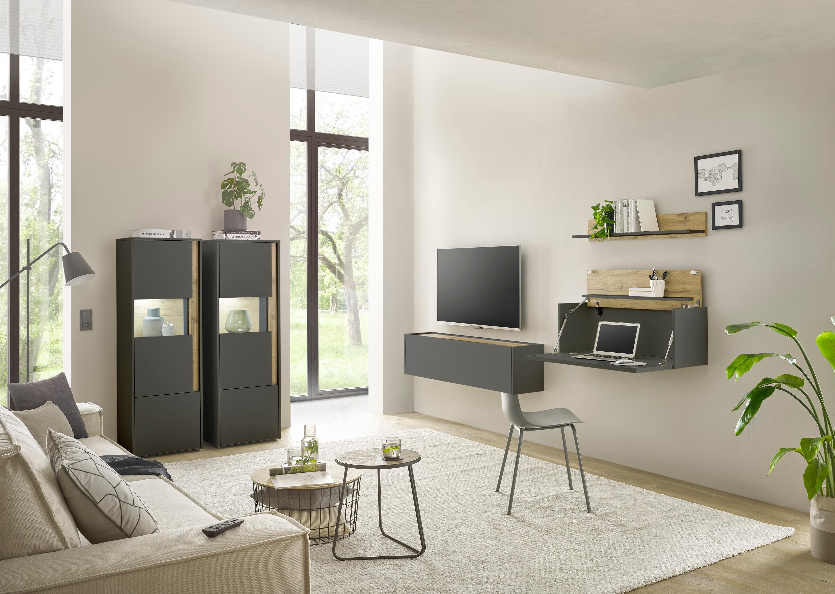 Büromöbel-Set INOSIGN City/Giron Grau Holzwerkstoff