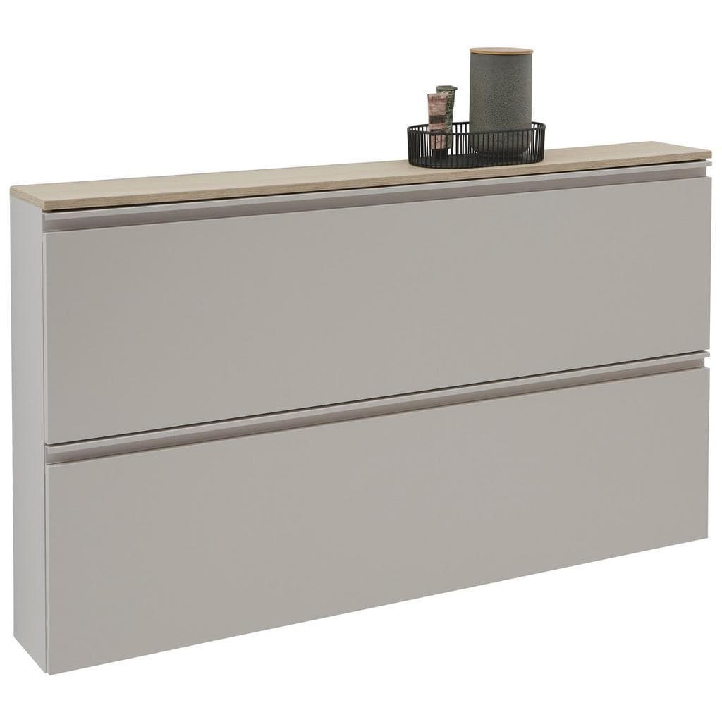 Voleo Schuhschrank hängend Eiche Kaschmir Metall