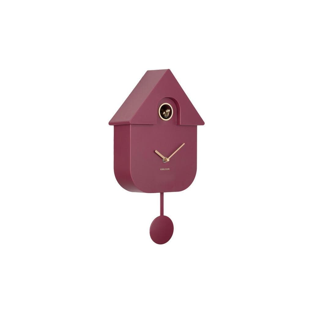 Karlsson Wanduhr Modern Cuckoo Mauve Kunststoff