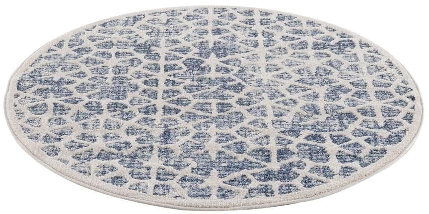 Carpet City Teppich Art 1271 Rund Kurzflor Skandi-Muster
