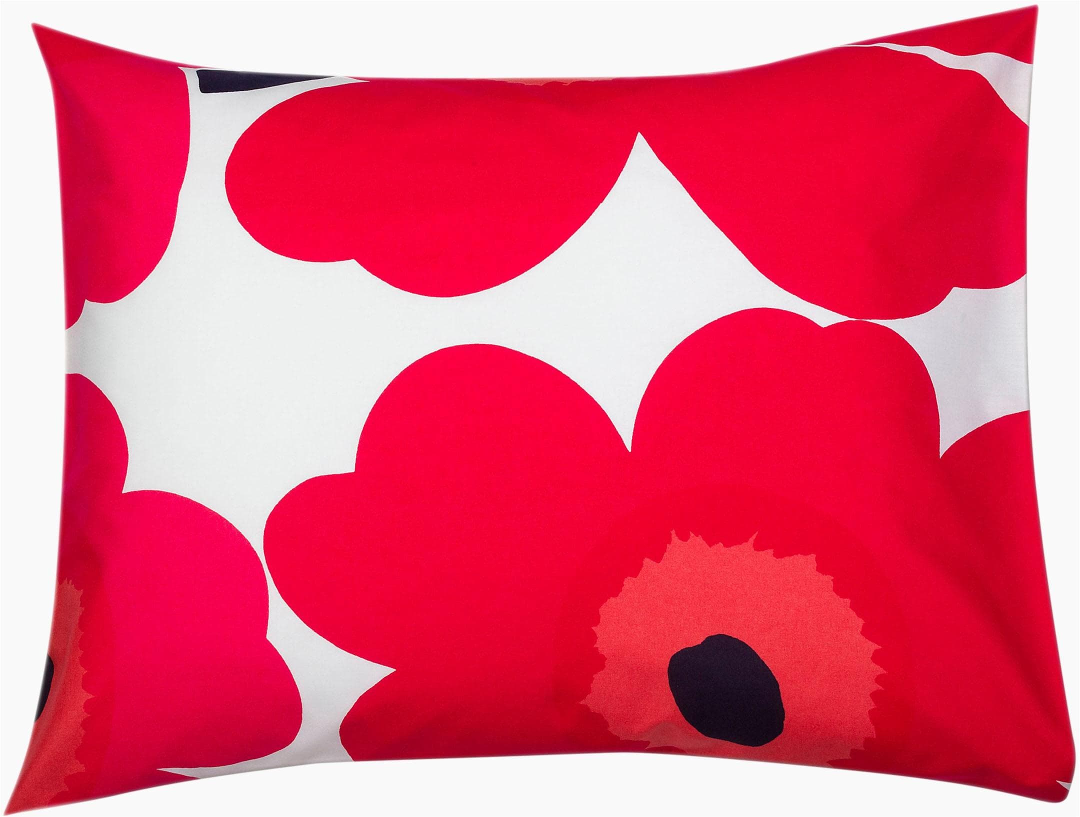 MARIMEKKO Kissenbezug UNIKKO Weiß Rot 80x80 cm