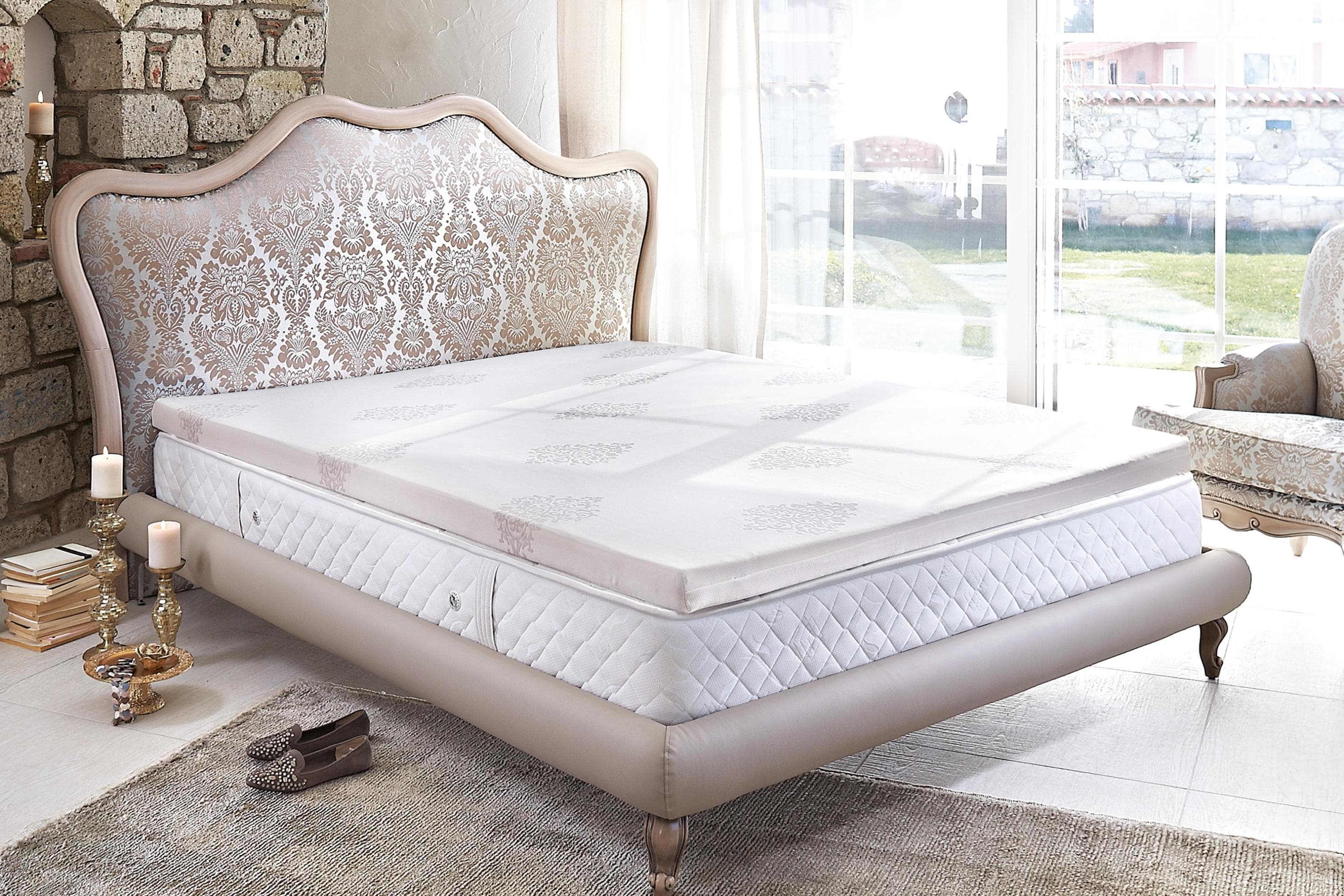 Yatas Bedding Visco Topper Weiß H2 Viscoschaum