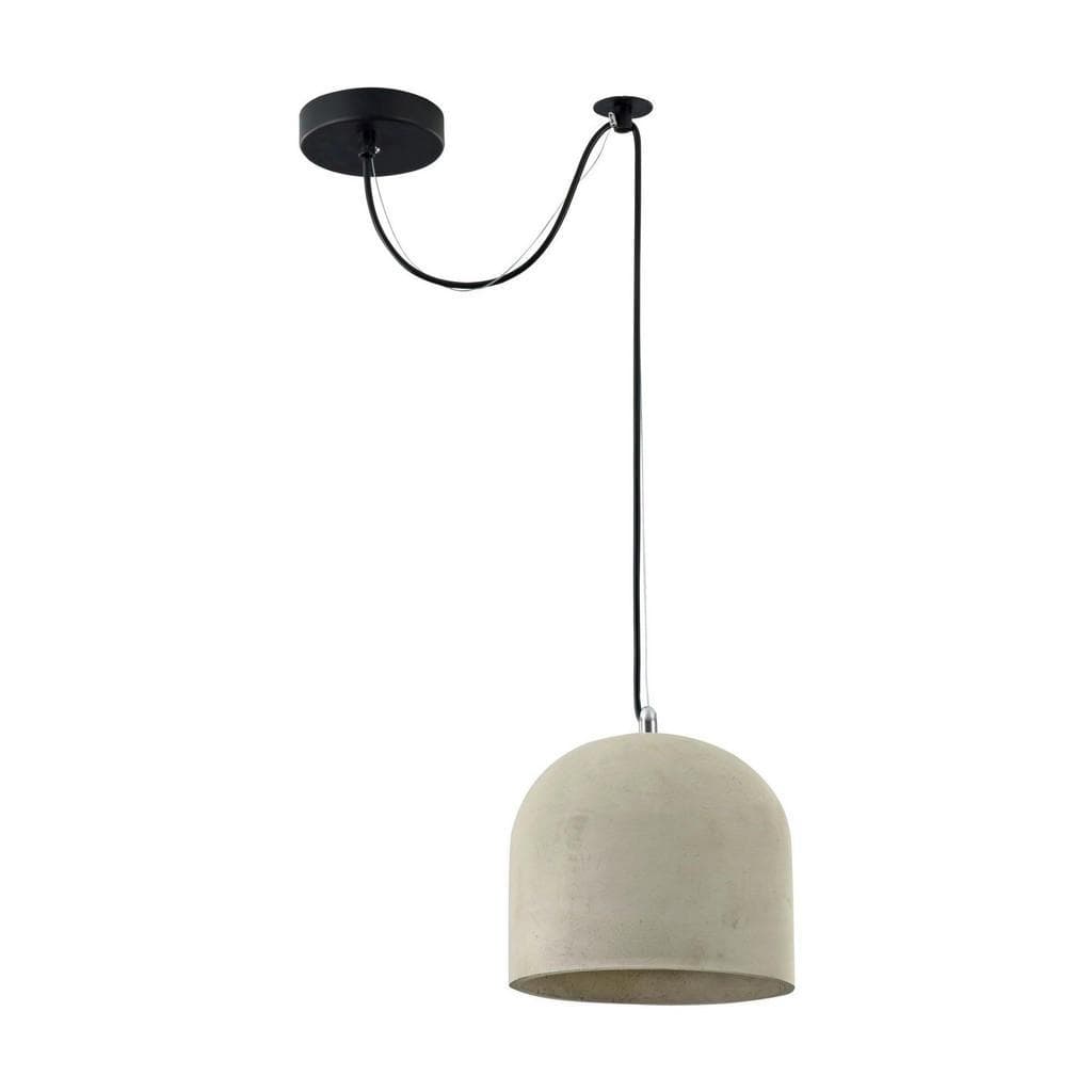 Maytoni Pendelleuchte Loft Grau Schwarz Zylindrisch Metall Stein