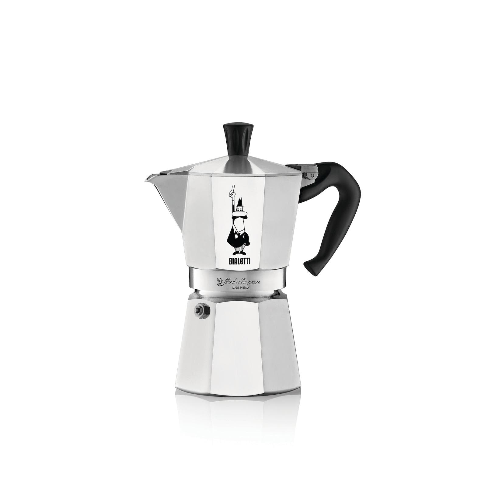 BIALETTI Moka Express Espressokocher Grau Aluminium 6 Tassen
