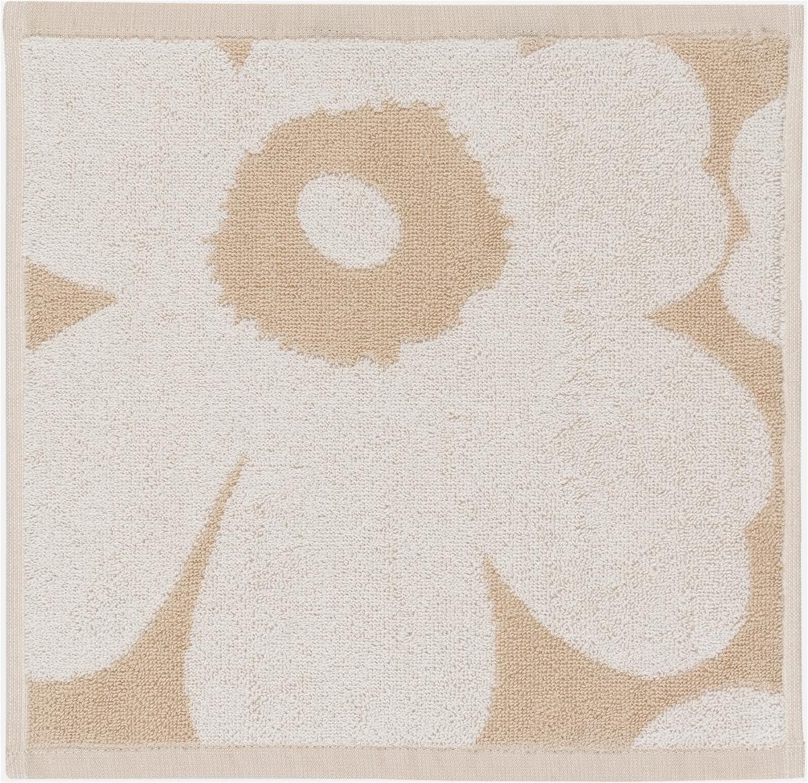 Seiftuch MARIMEKKO UNIKKO beige weiß Frottee 100% Baumwolle