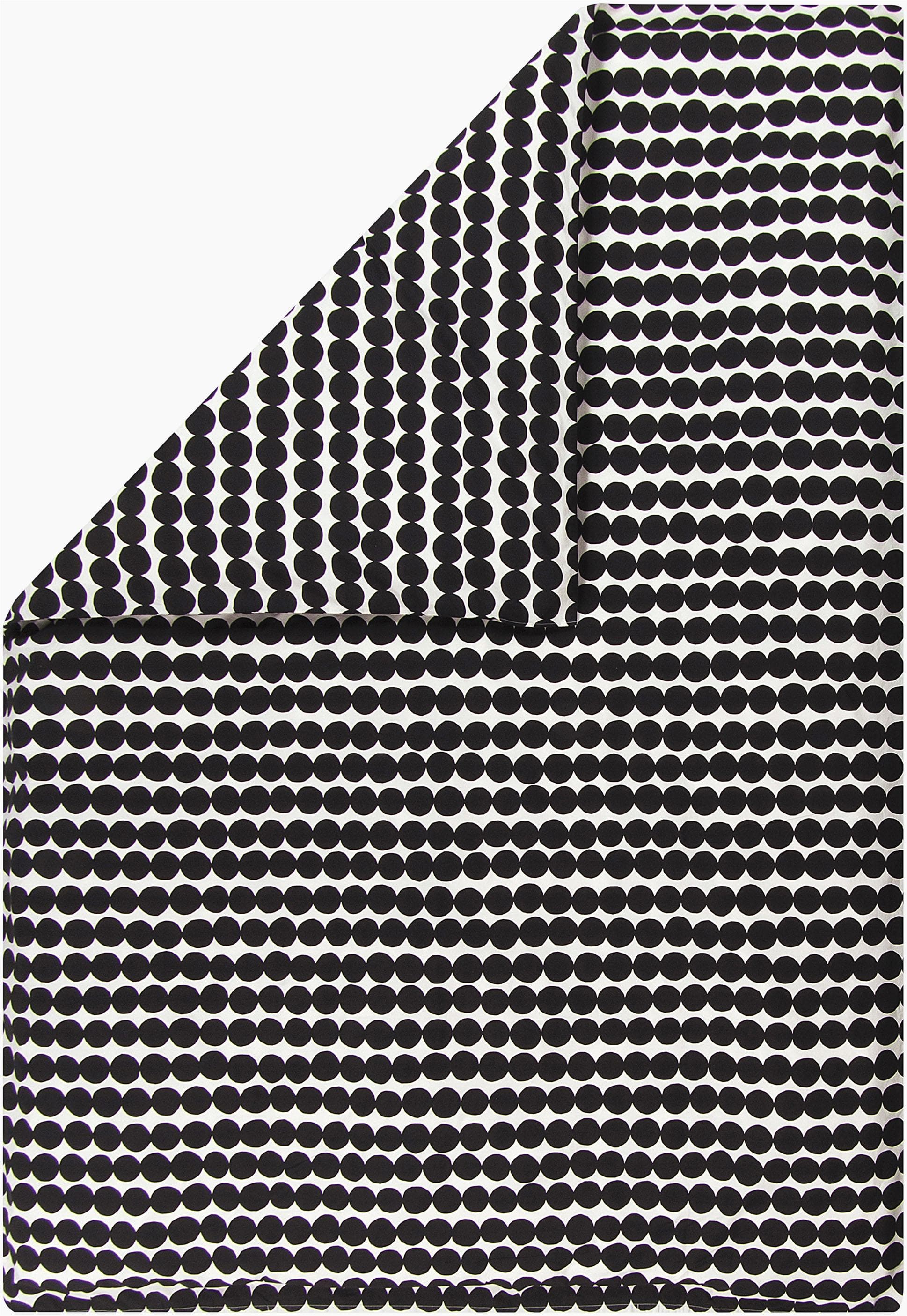 Marimekko Bettbezug RÄSYMATTO Schwarz 200x200 cm Bio-Baumwolle