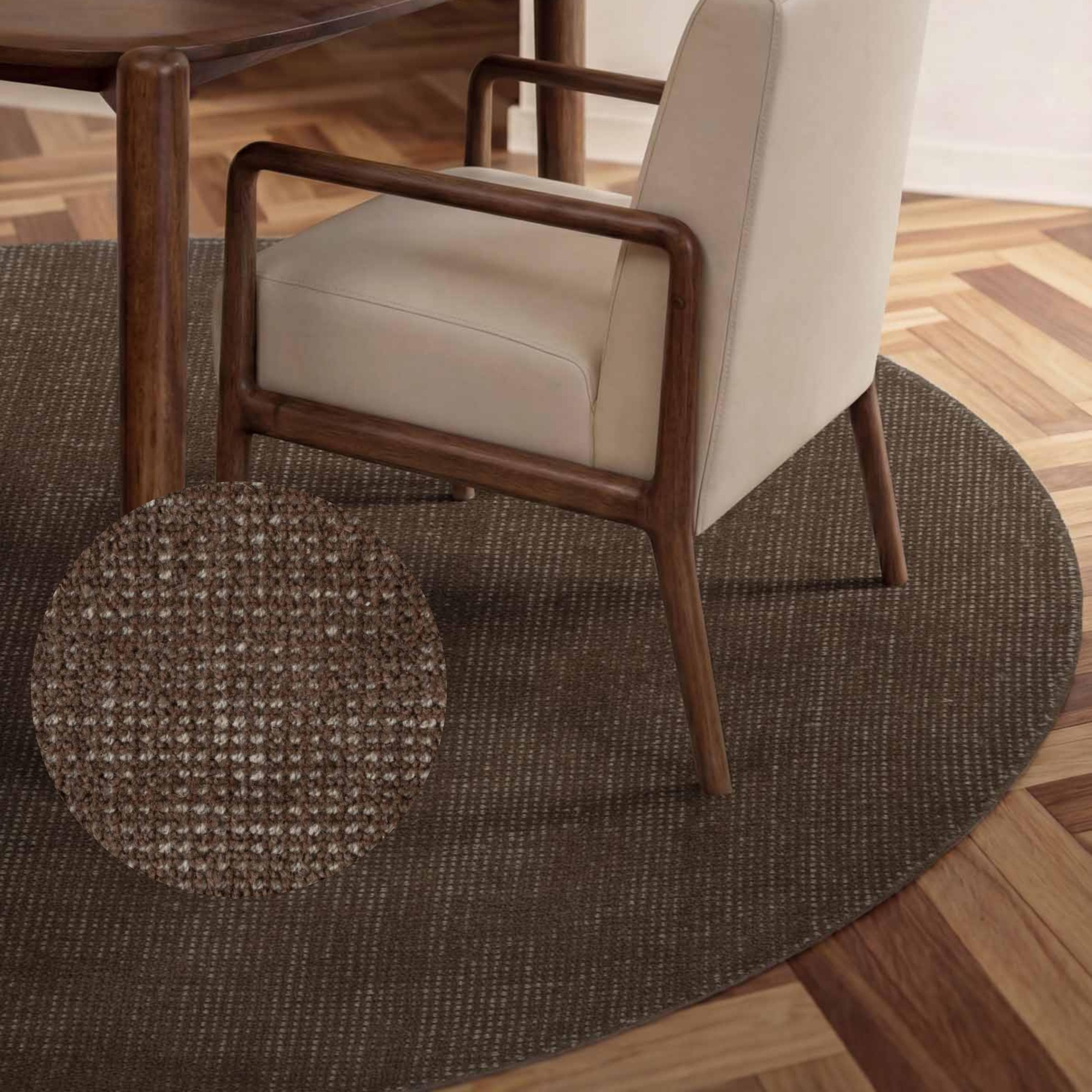 TED BAKER Wollteppich Croom Braun Handgewebt