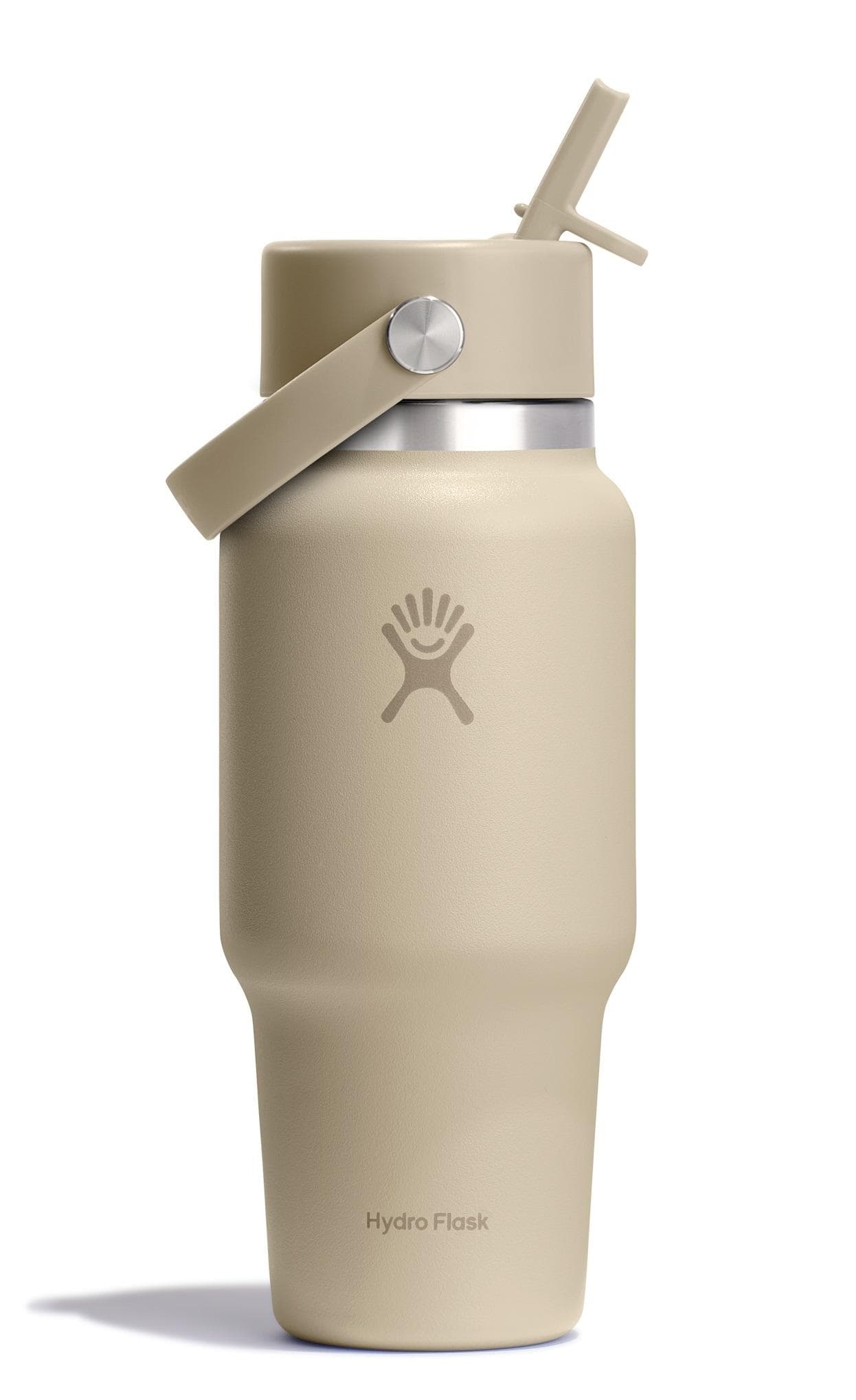 Hydro Flask Trinkflasche 710 ml Oat mit Flex Straw Kappe