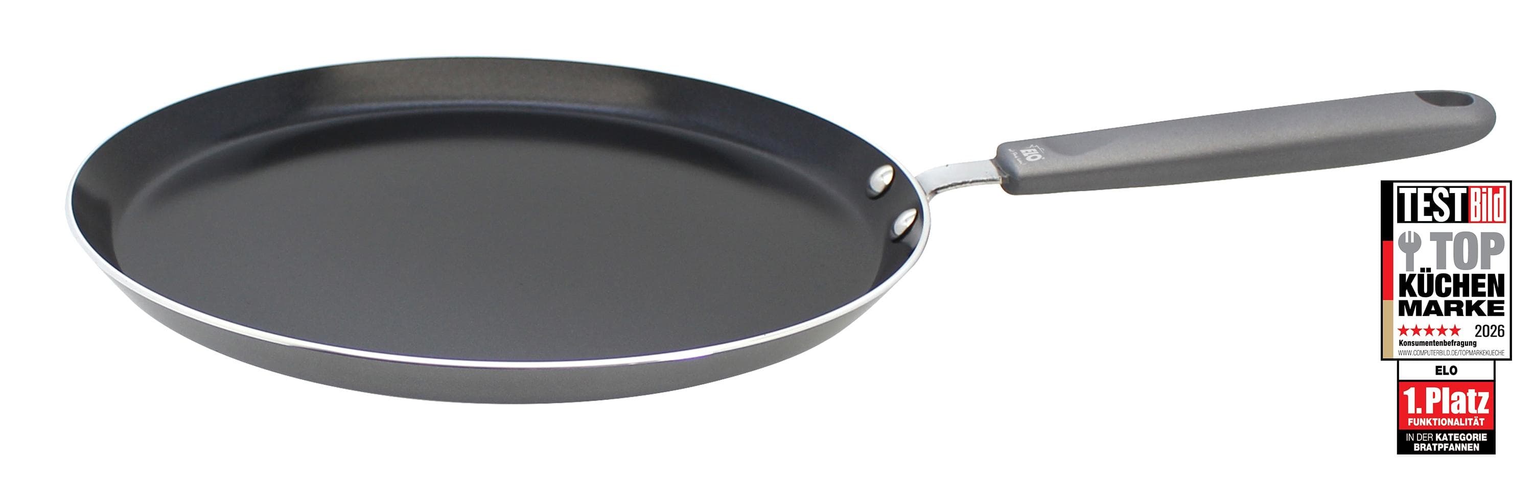 Crêpepfanne ELO BASIC Ducato schwarz 24cm