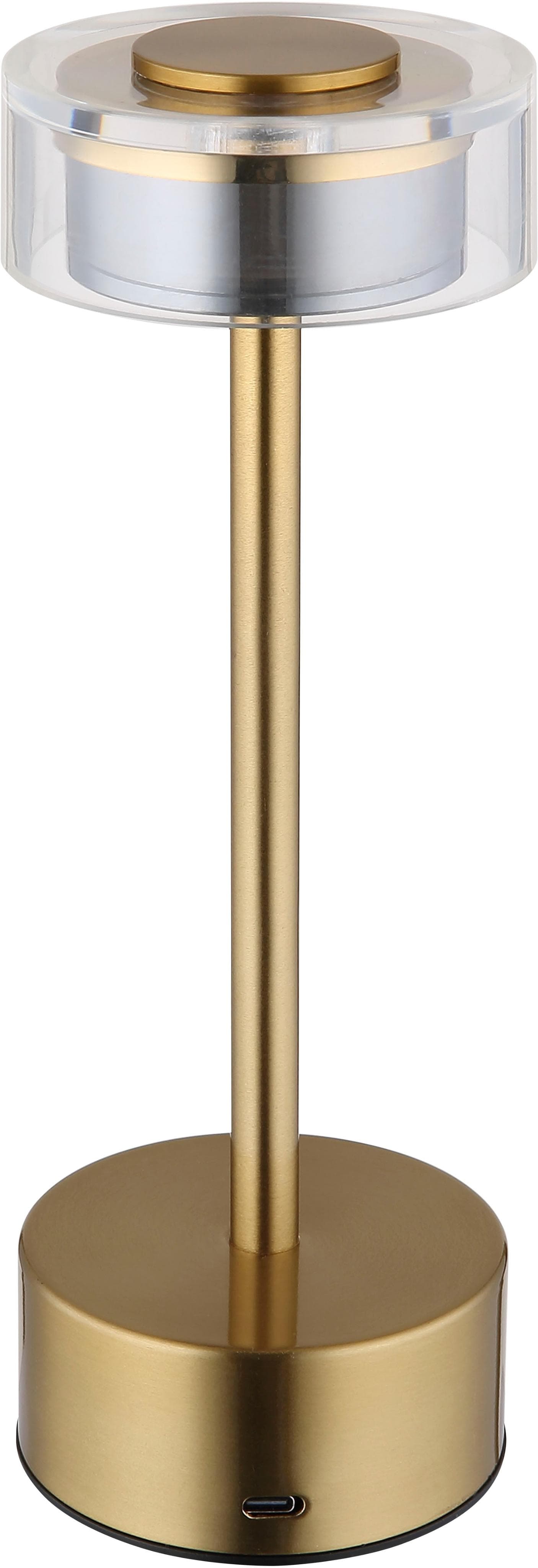 GLOBO LIGHTING LED Tischleuchte SHIRA Gold Dimmbar