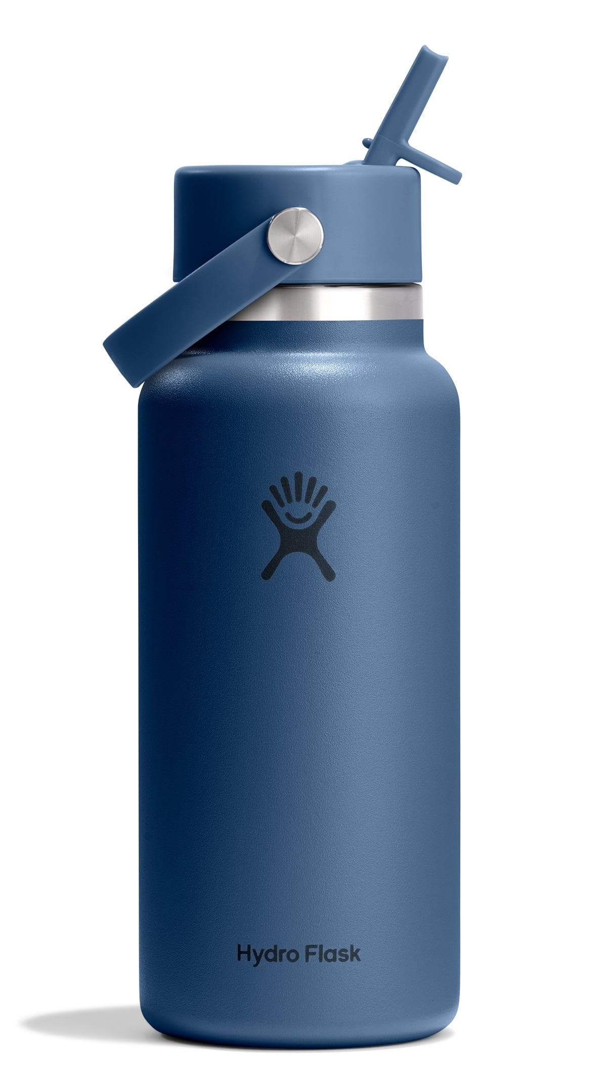 Hydro Flask 32 oz Wide Flex Straw Cap Trinkflasche Harbour Blau