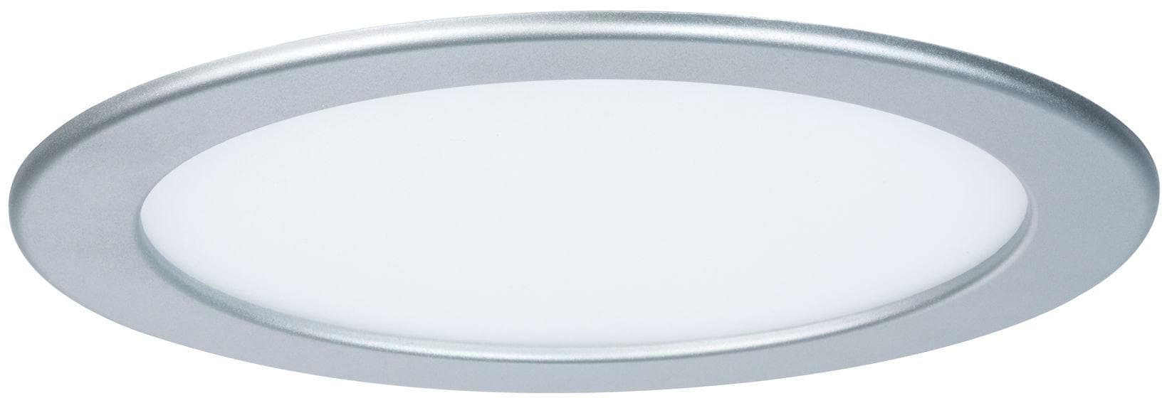 Paulmann LED Einbaupanel Rund 22cm Grau Chrom IP44