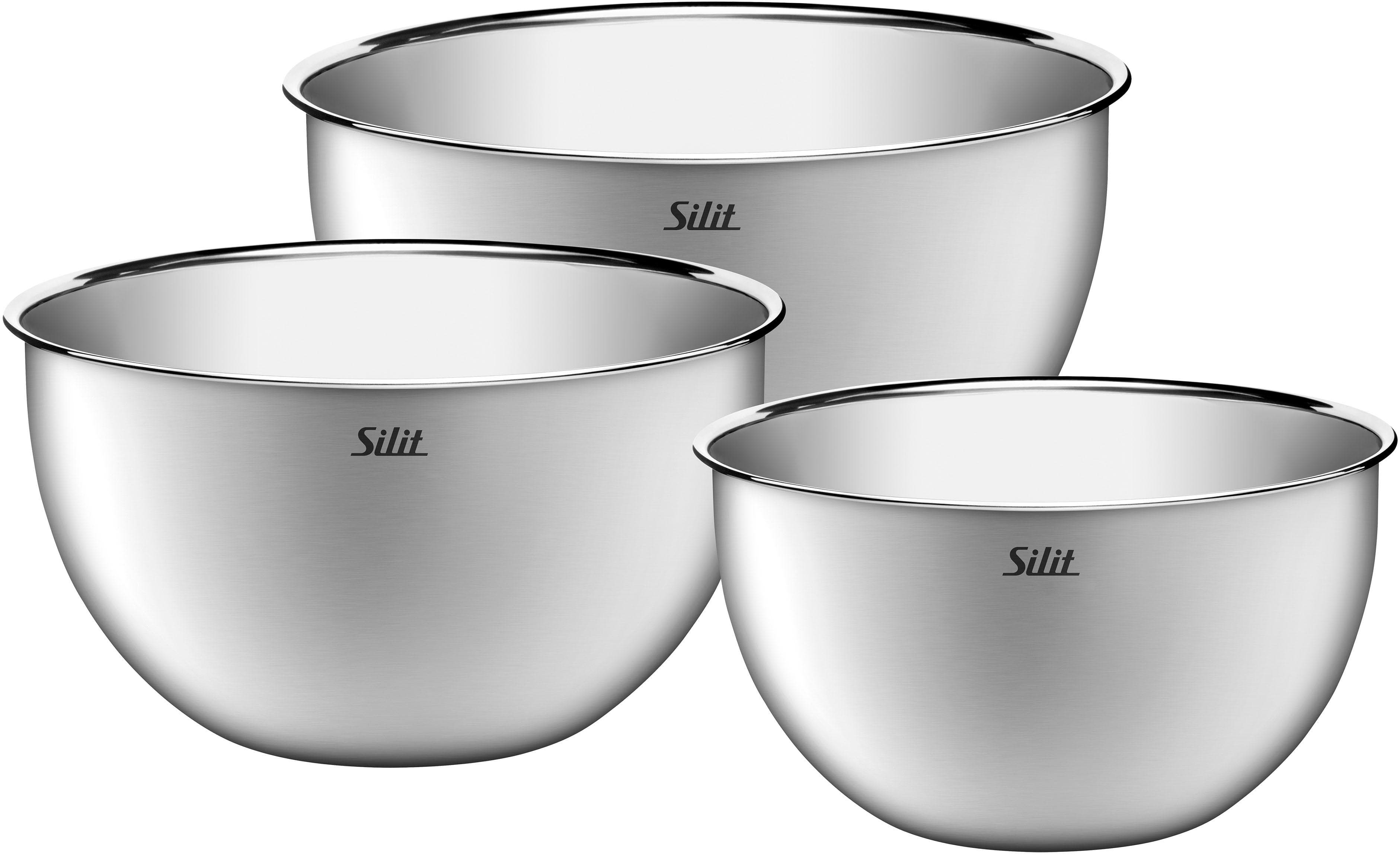 Silit Küchenschüssel-Set 3-teilig Edelstahl Multifunktional