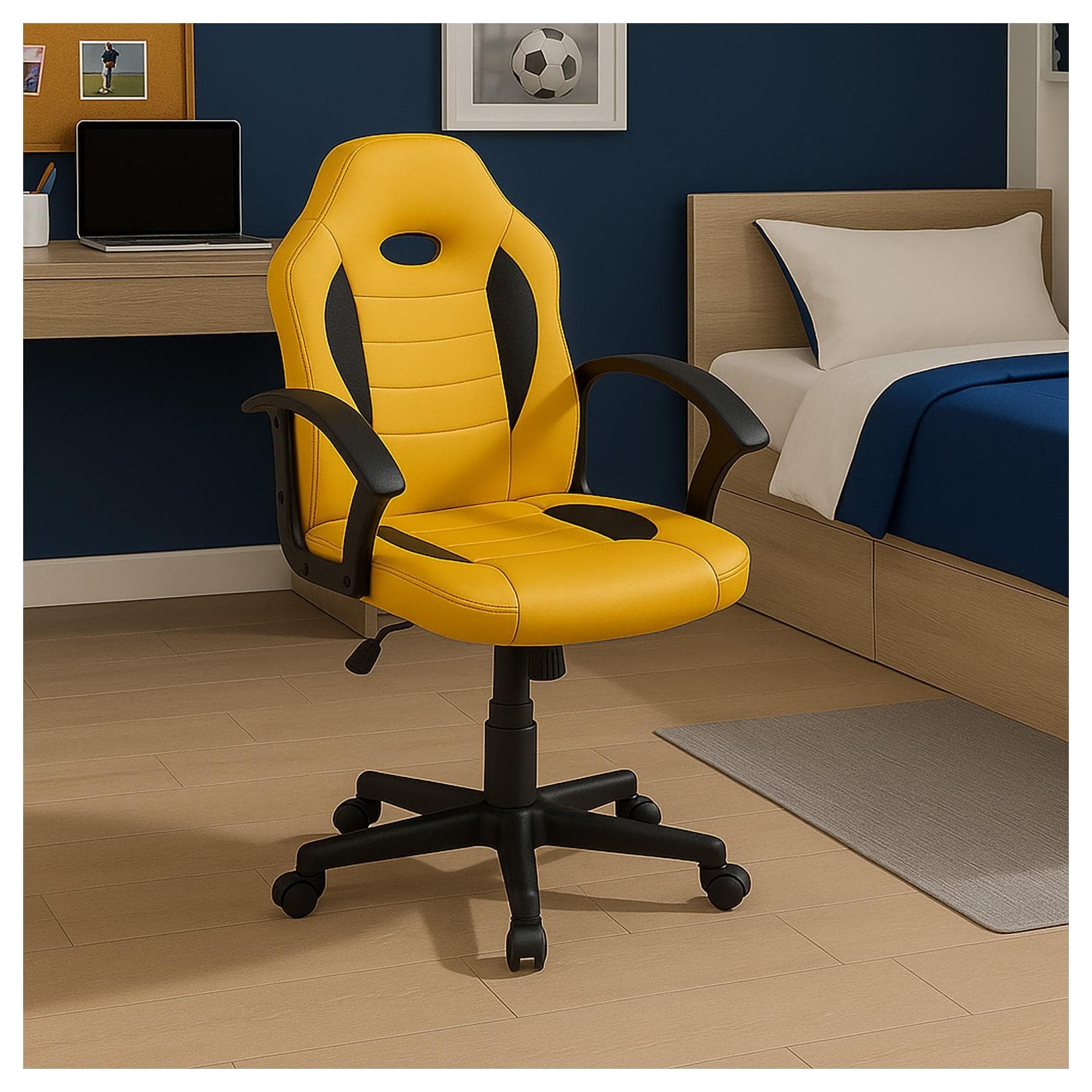 HTI-Living Schreibtischstuhl Junior höhenverstellbar Gelb