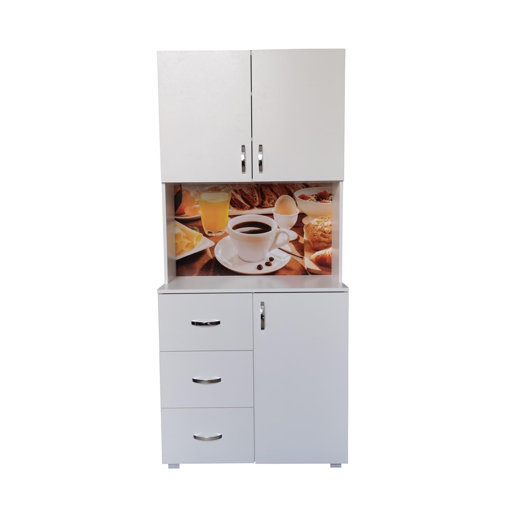 HTI-Living Küchenbuffet Blanca Bistro Weiß 3 Schubladen