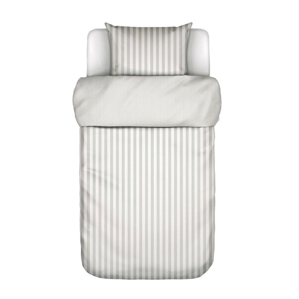 Marc O'Polo Bettwäsche Classic Stripe Satin Silber 135x200 cm