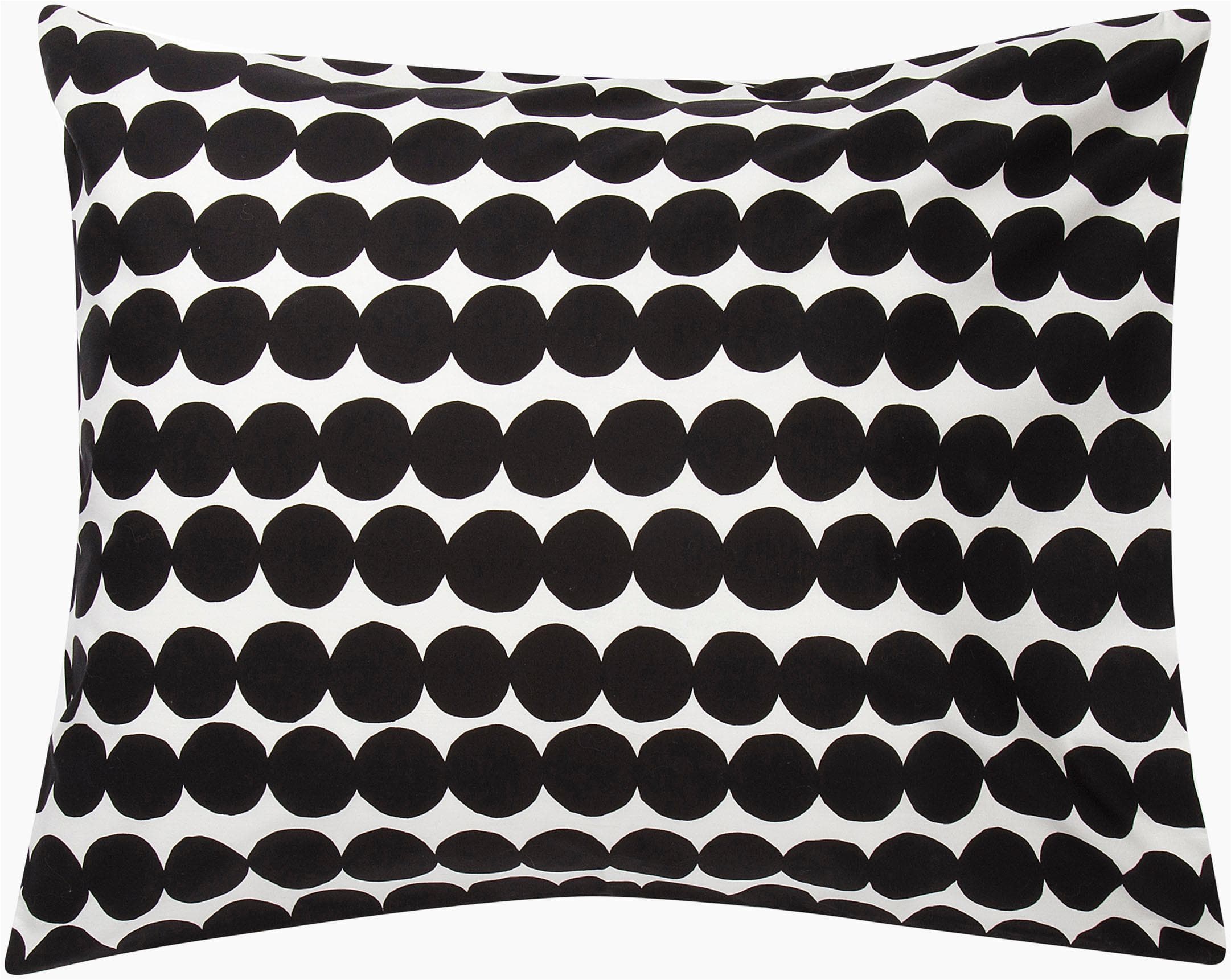 MARIMEKKO Kissenbezug RÄSYMATTO Schwarz Weiß