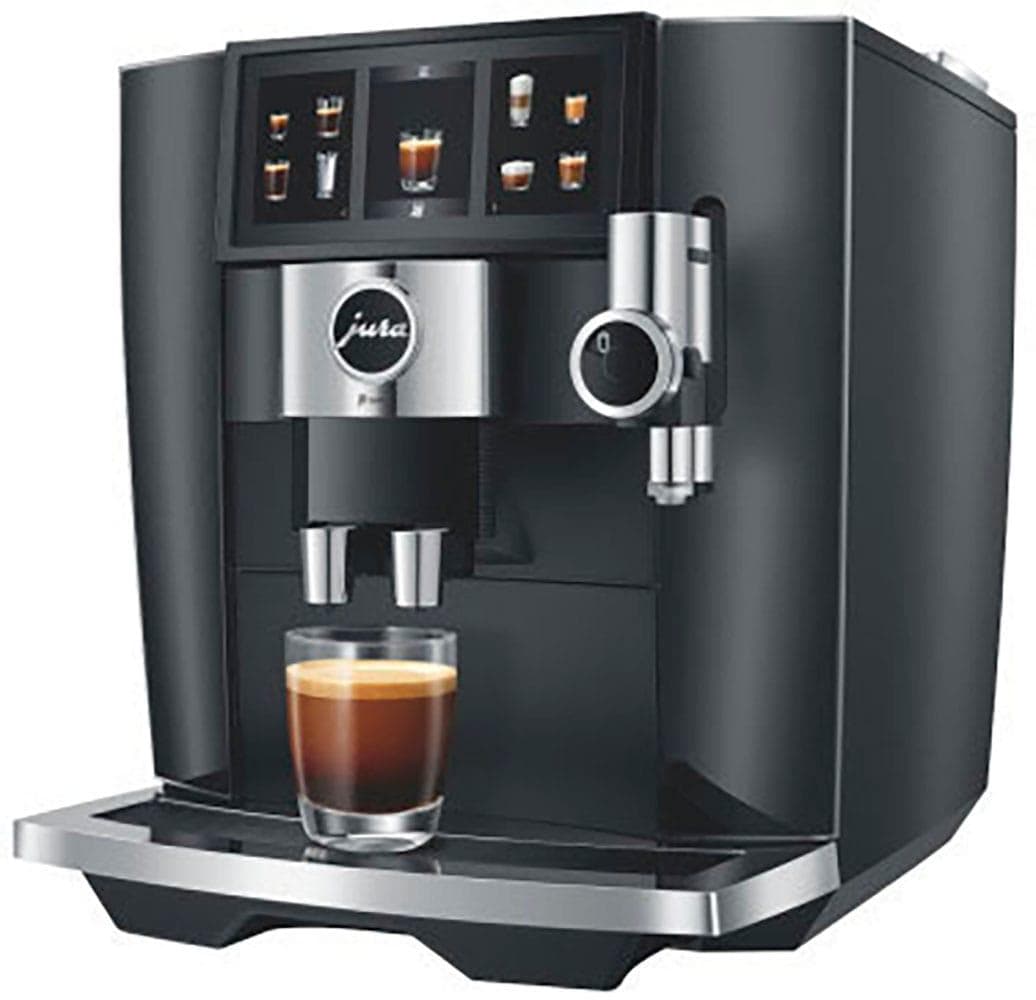 JURA J8 twin Kaffeevollautomat Diamond Black mit Sweet Foam