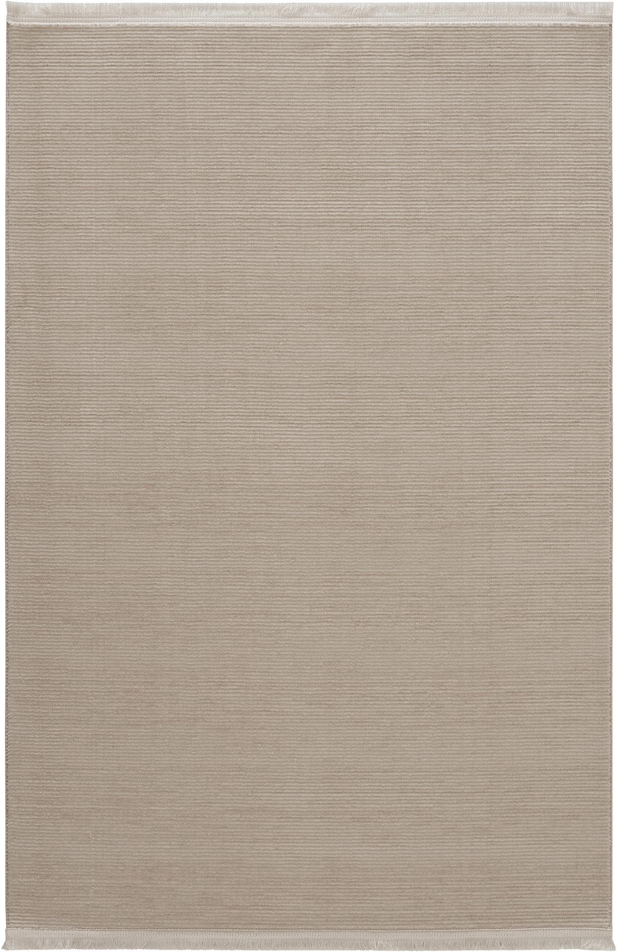 Teppich SEHRAZAT Diamond 7860 Beige Gestreift mit Fransen