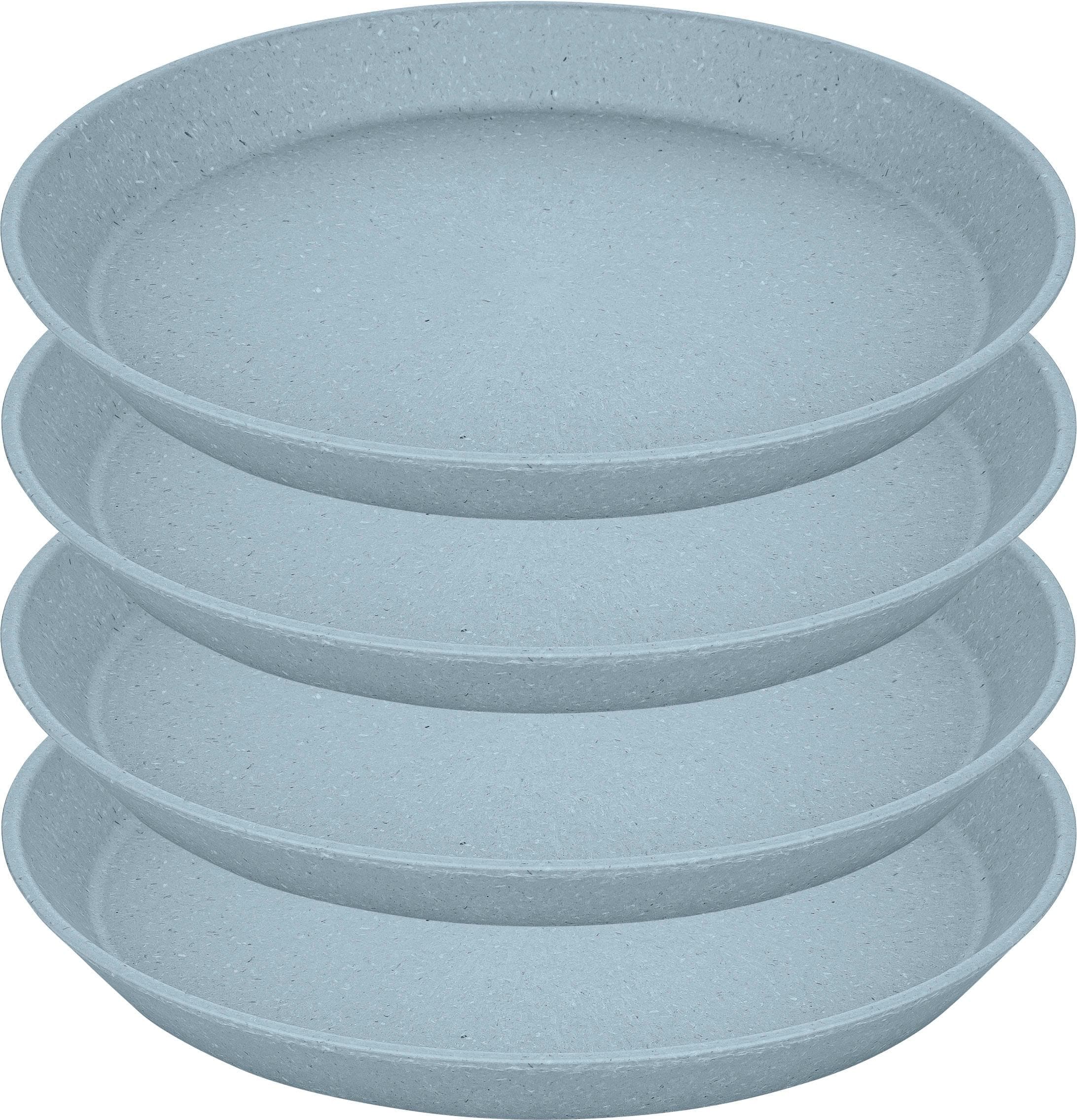 KOZIOL CONNECT PLATE Speiseteller Set 4-tlg. Blau Biozirkulär