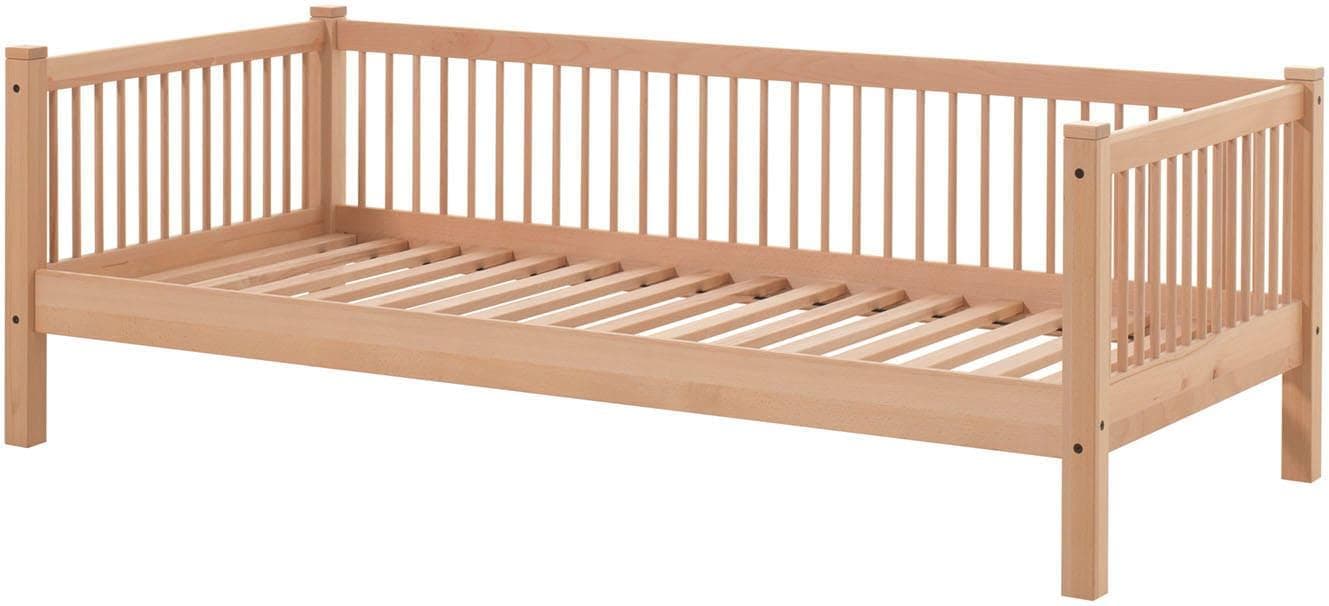 VIPACK Daybett Forrest Buche massiv mit Sprossenumrandung
