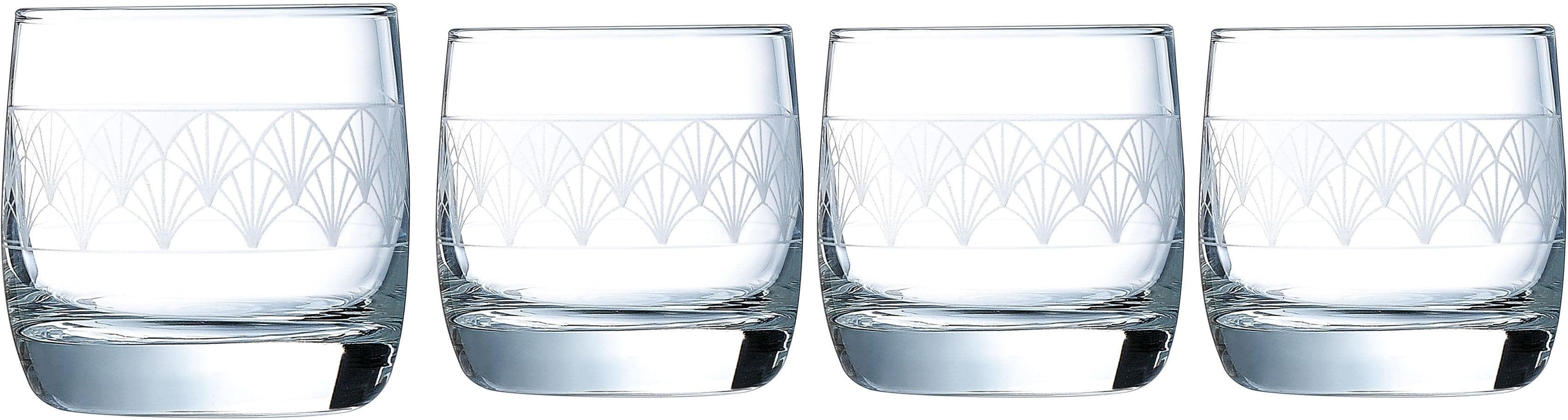 LUMINARC Whiskyglas Set Paradisio 4-teilig Glas Transparent