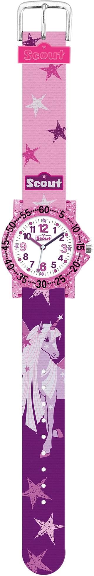 Scout Kinderuhr Quarz bunt Rosa Einhorn
