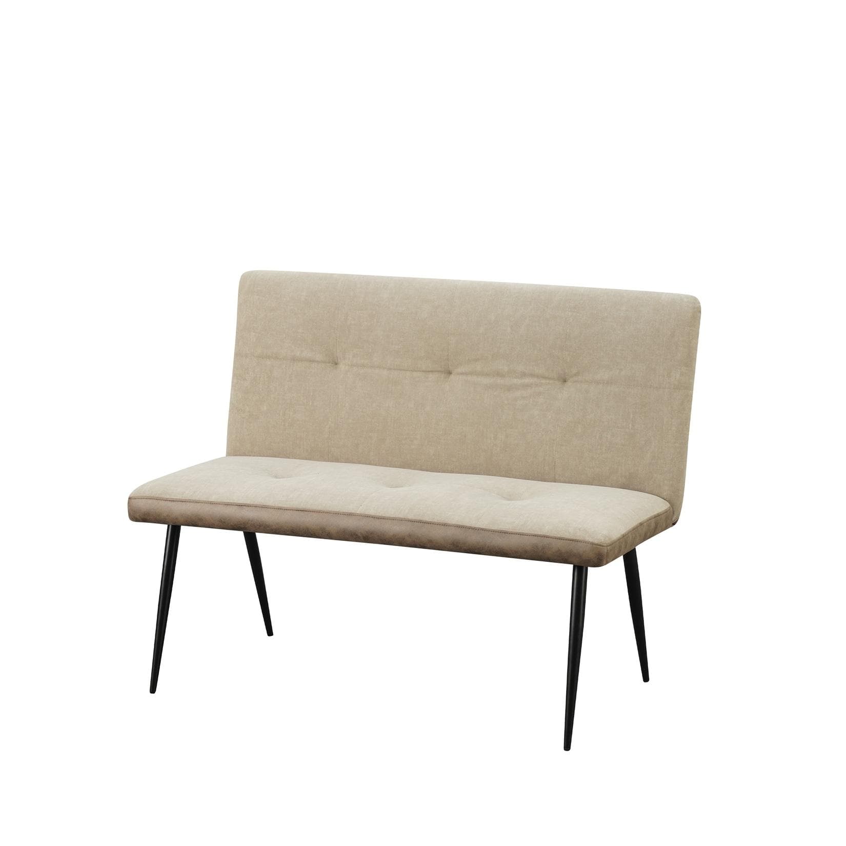 HTI-Living Polsterbank 2-Sitzer Bank Antikbraun/Taupe Joschka