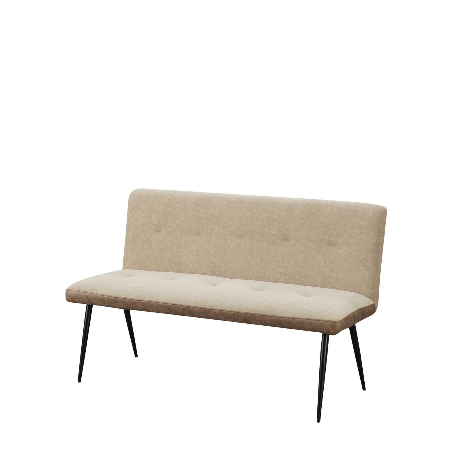HTI-Living Polsterbank 3-Sitzer Taupe Joschka Retro