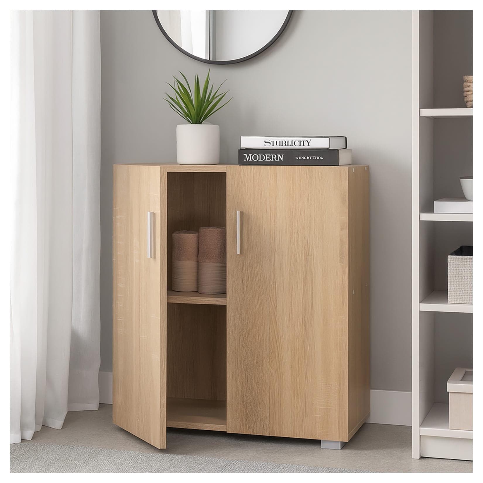 HTI-Living Sideboard 2 Fächer Thekla Sonoma Kommode Midischrank