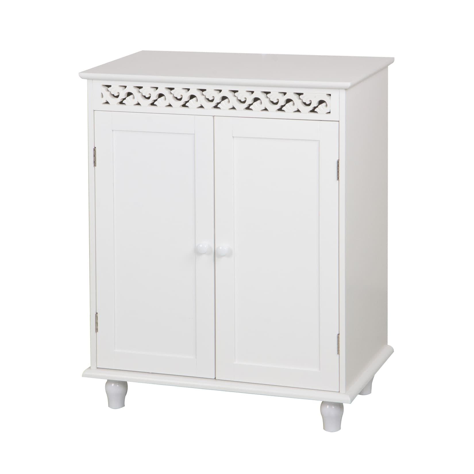 HTI-Line Garderobenschrank Miriam Weiß MDF Mit Cut-Outs