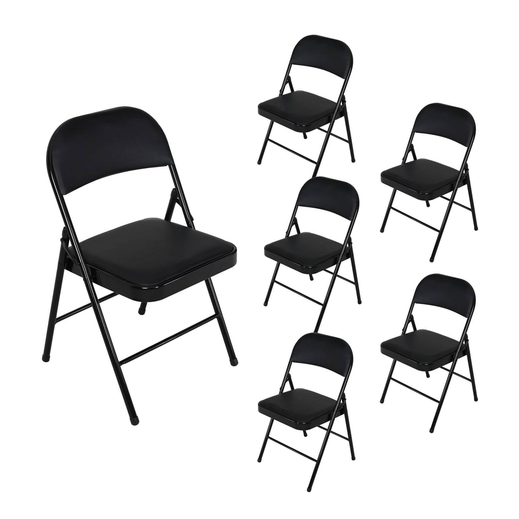 HTI-Living Klappstuhl Wedigo Schwarz 6er Set