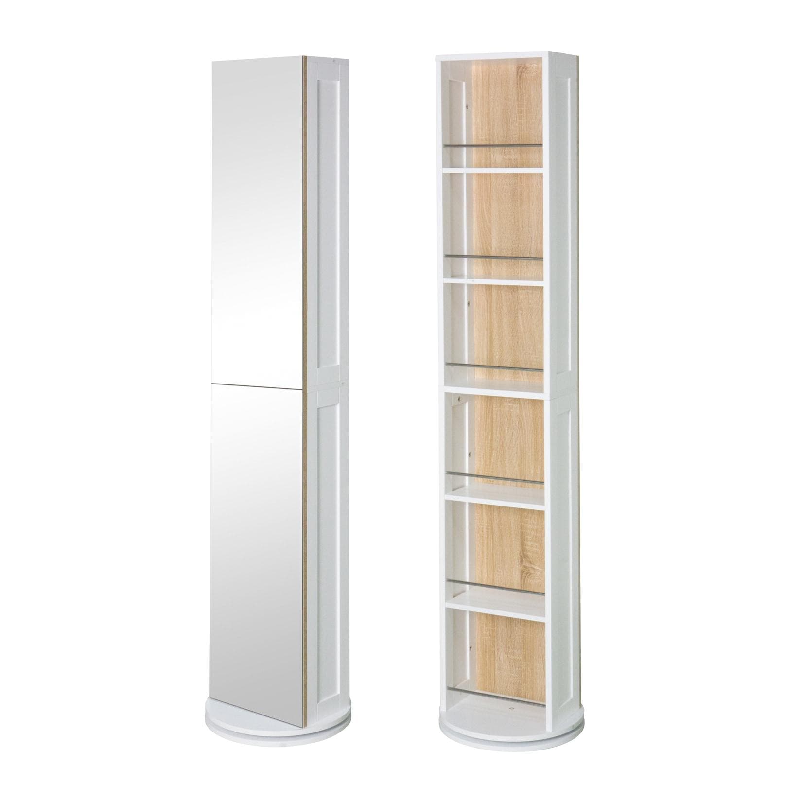 HTI-Living Ganzkörperspiegel Standspiegel mit Regal und Drehfunktion