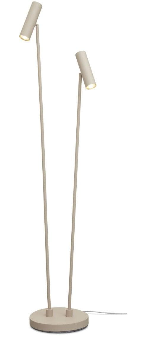 It'S About Romi Stehleuchte Havana Grau Metall 2-flammig dimmbar