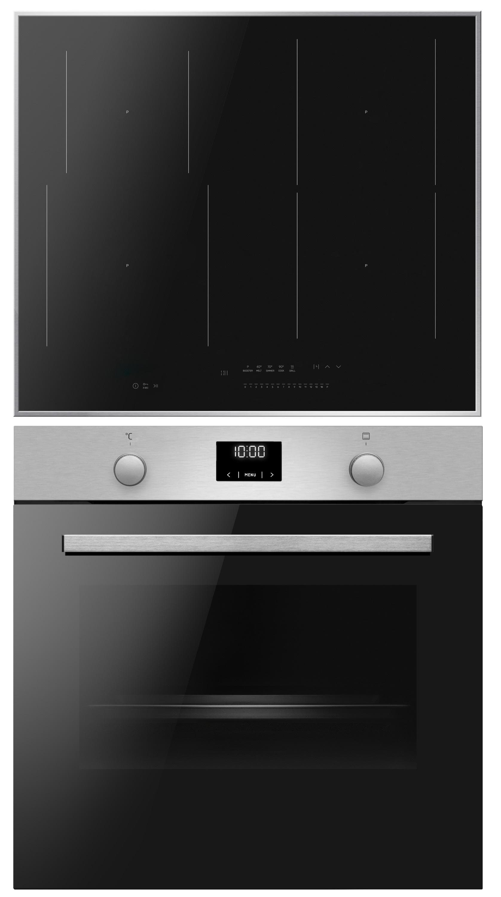 AMICA Induktions Herd-Set EBIX 955 FlexConnect Edelstahl