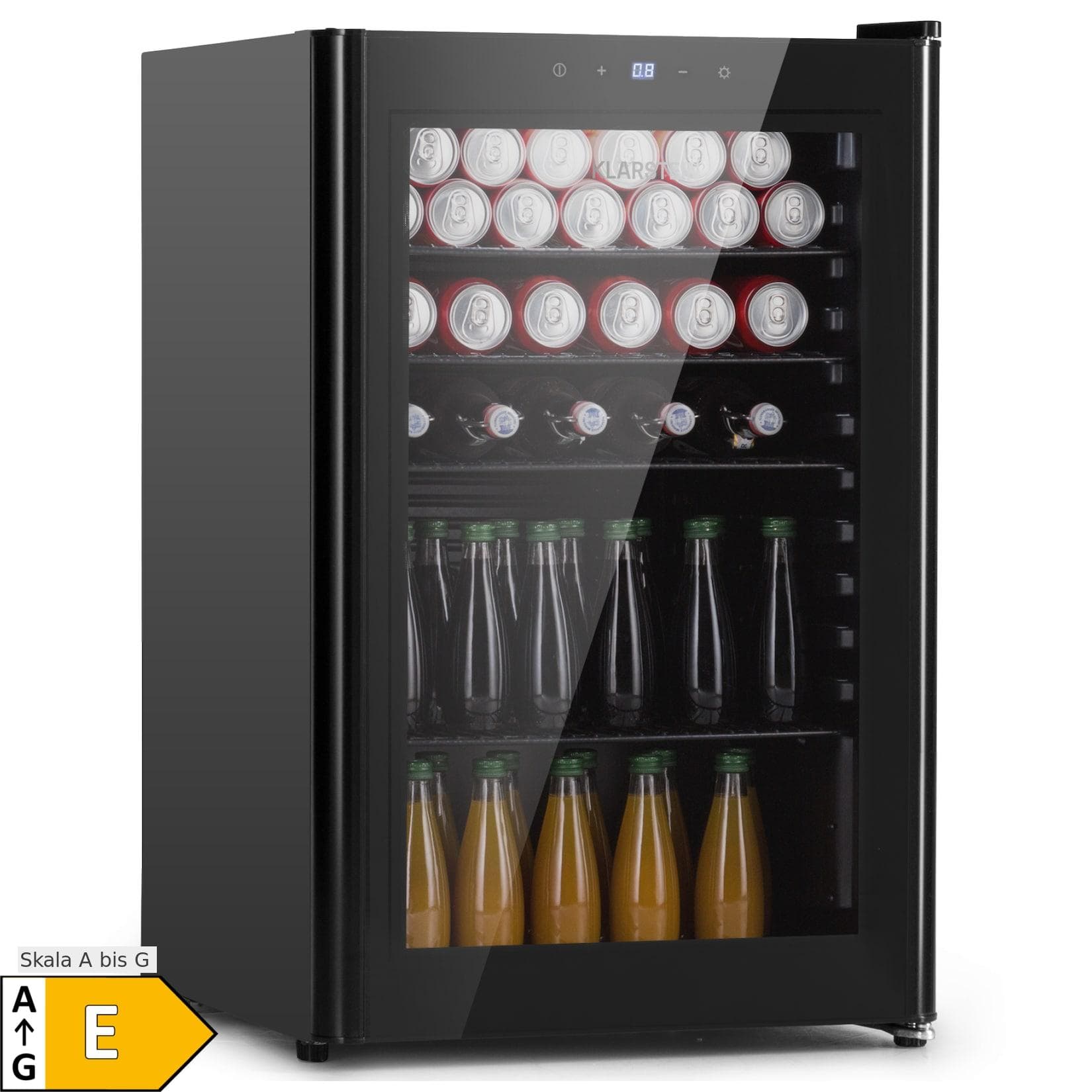 Klarstein Beercave 115 Kühlschrank 115L Glastür Touch