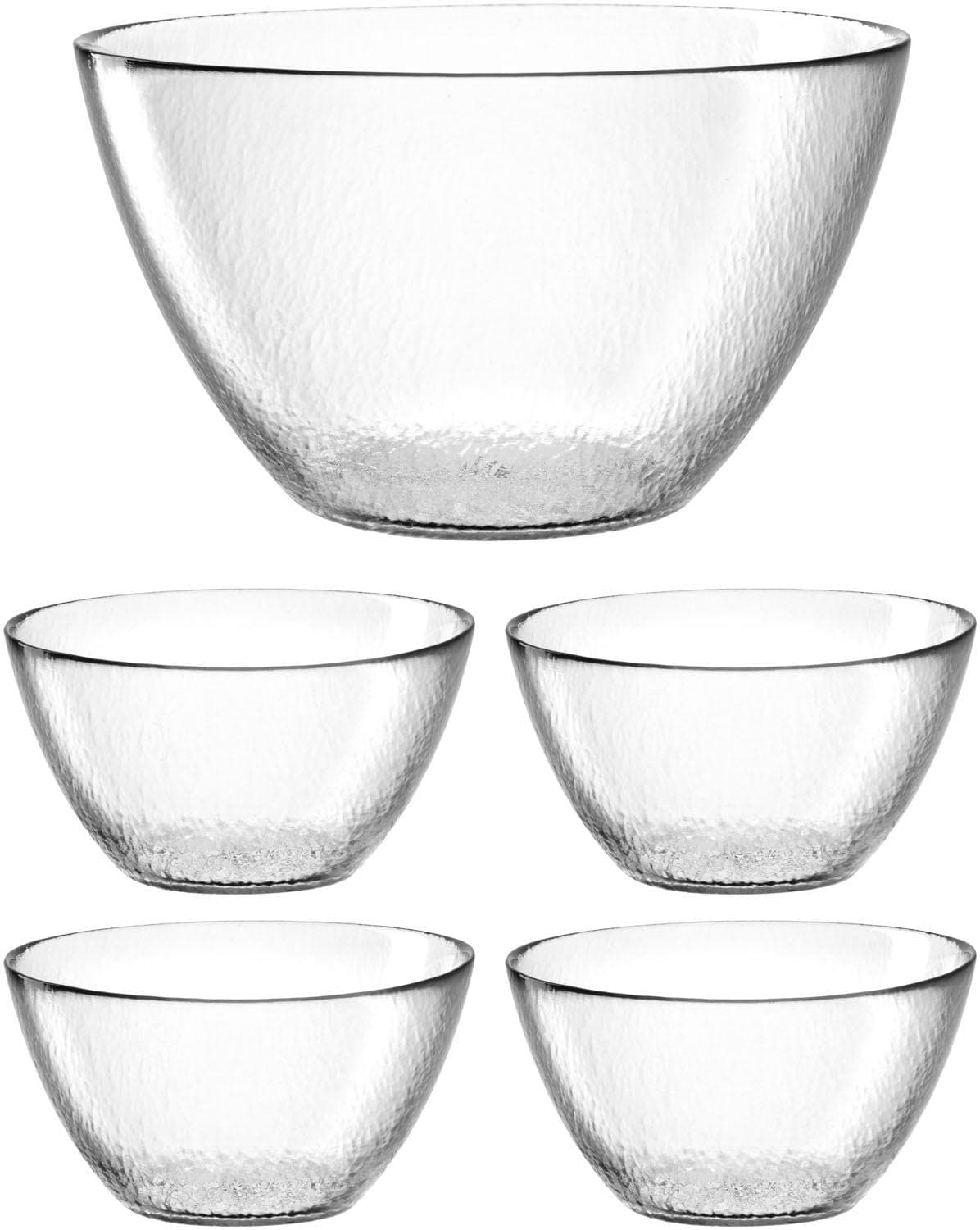 Leonardo ATTIVO Schalenset 5tlg. Glas Klar