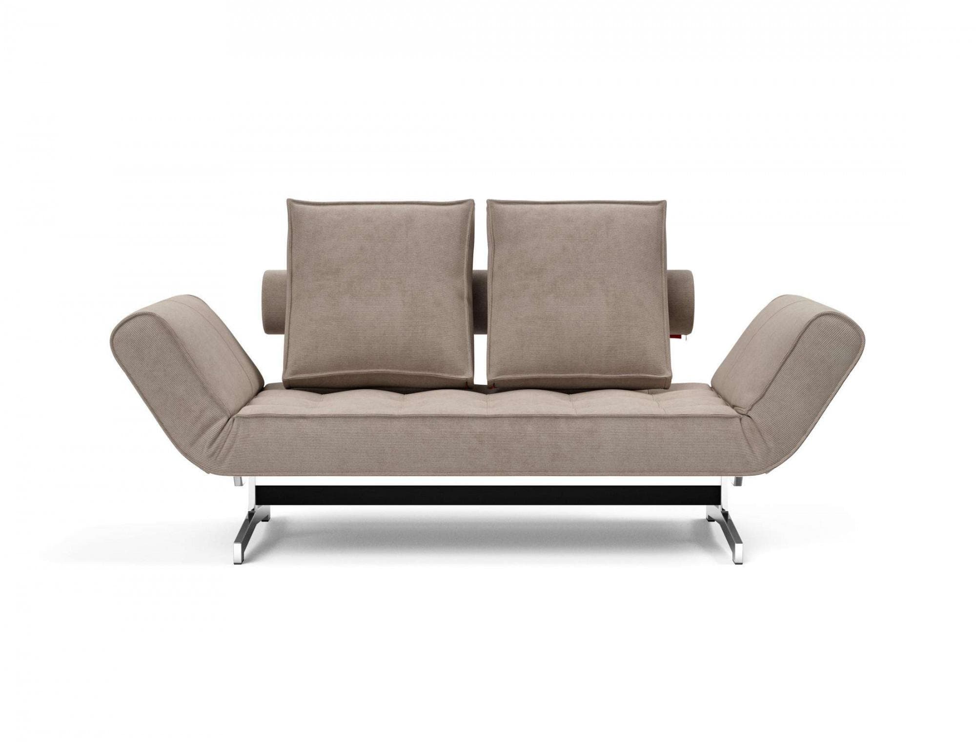 INNOVATION LIVING Ghia Schlafsofa 3-Sitzer Beige Designfuß