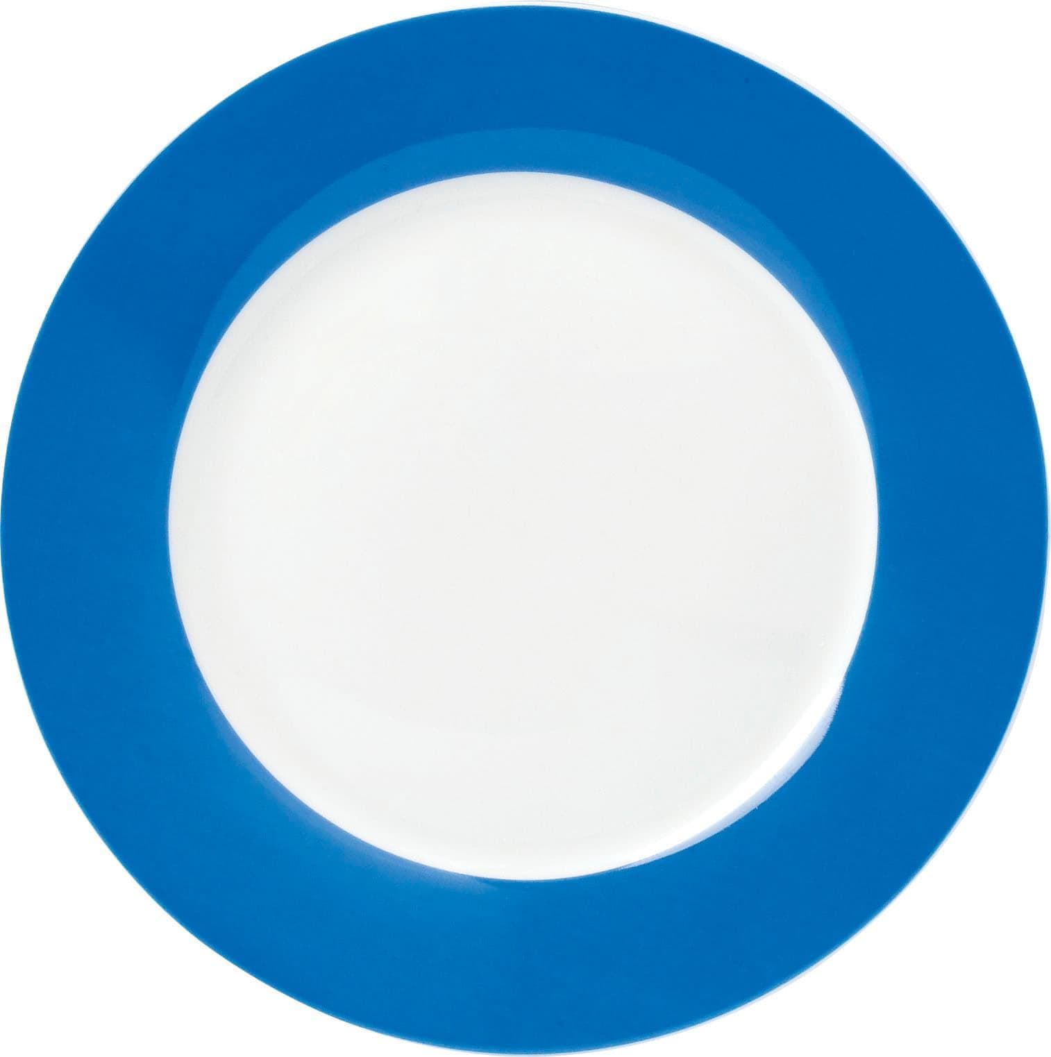 Van Well Dessertteller Vario Set 6-tlg. Blau Weiß Porzellan