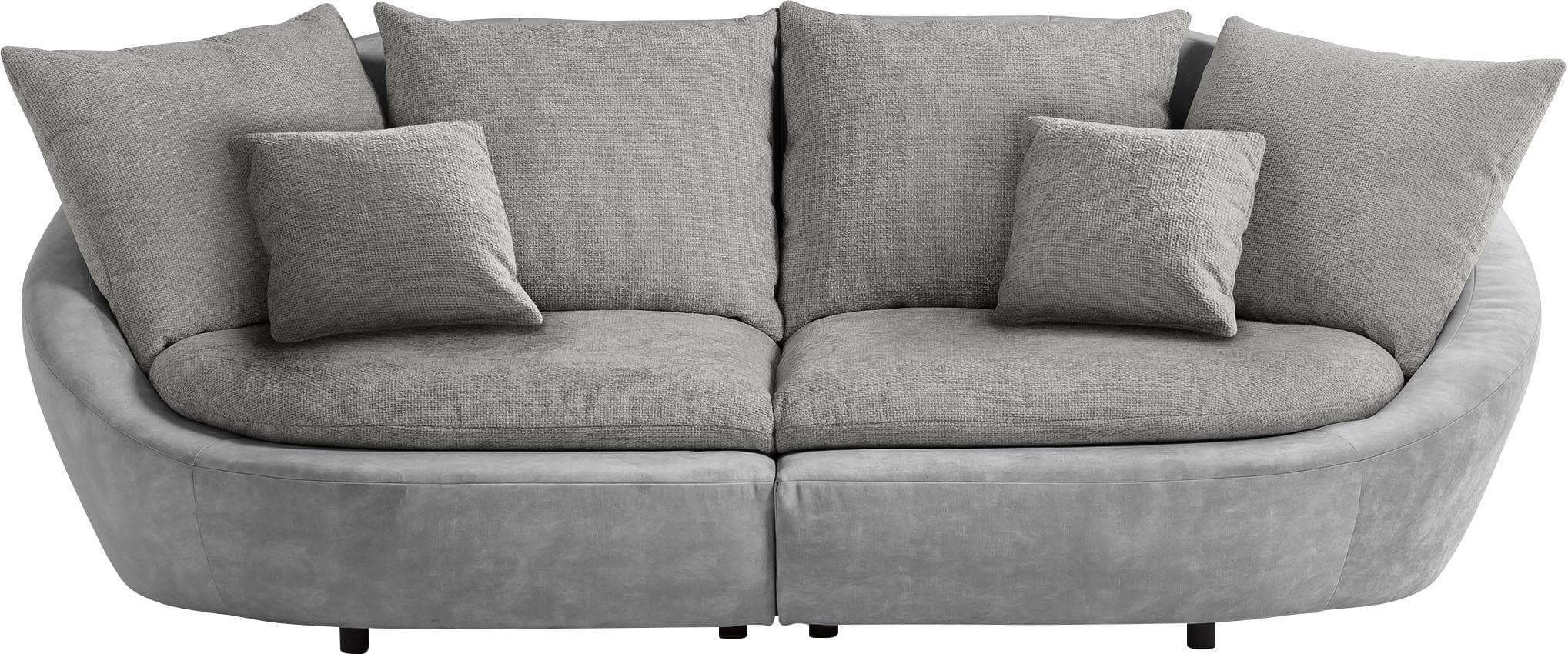 Trendmanufaktur Big-Sofa Maui Grau Polyester Designersofa