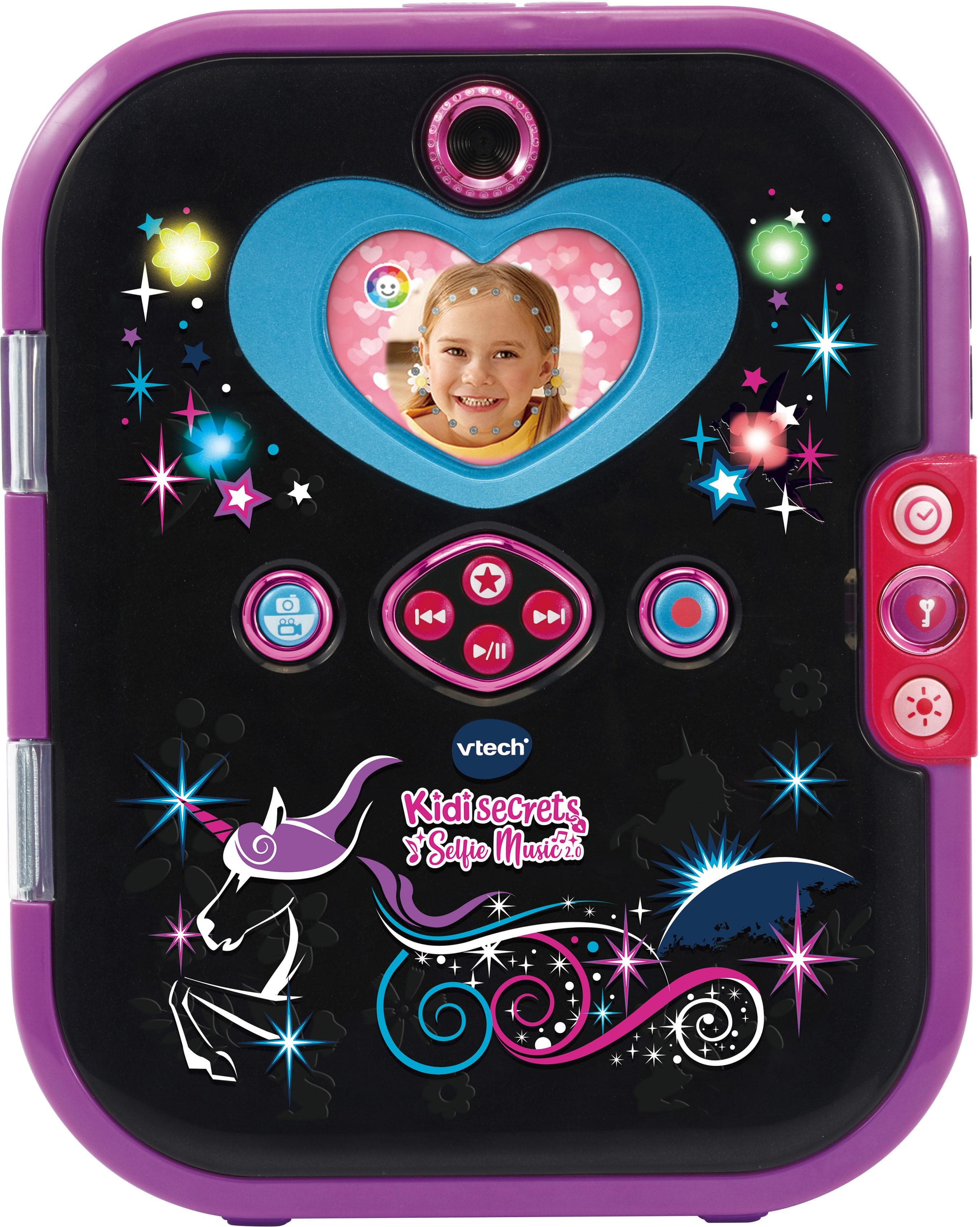 VTECH Kiditronics KidiSecrets Selfie Music 2.0 Elektronisches Tagebuch Schwarz