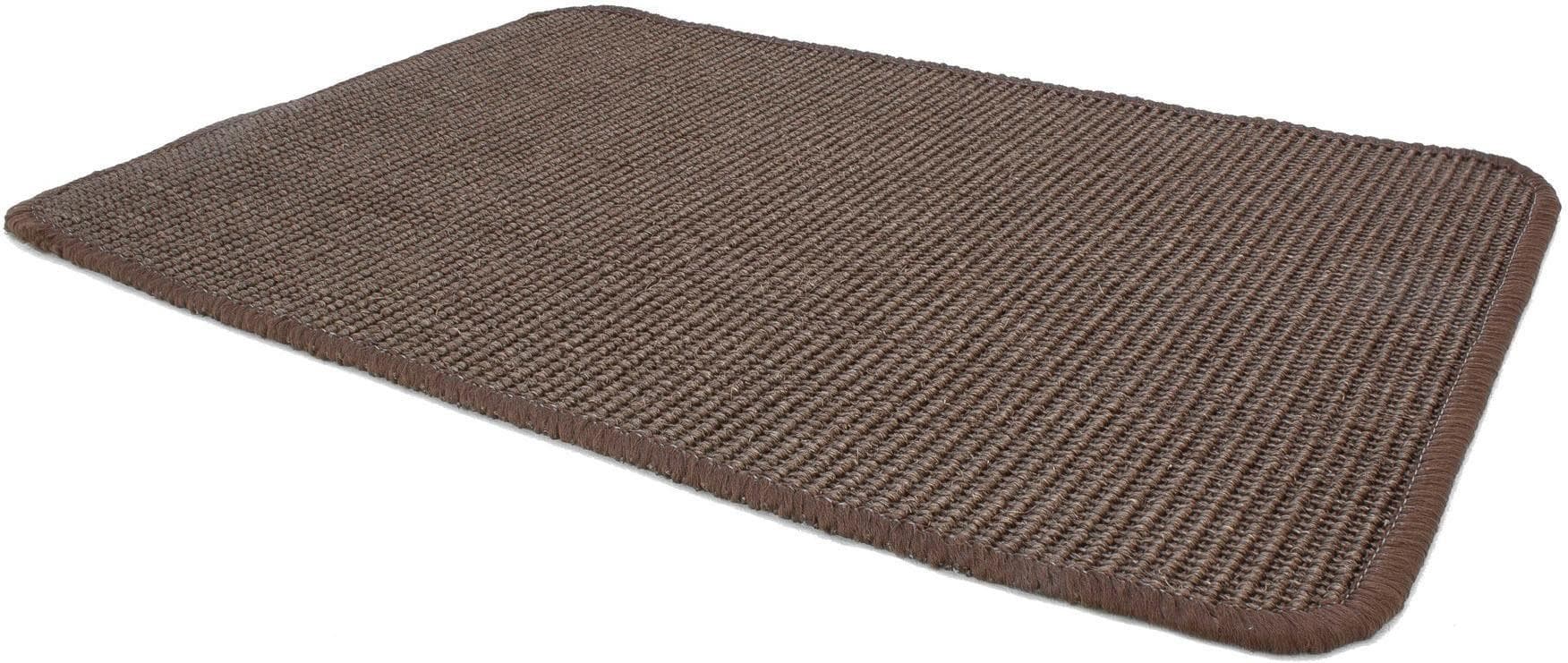 Sisalteppich SISALLUX Braun 100x100cm Sisal Uni