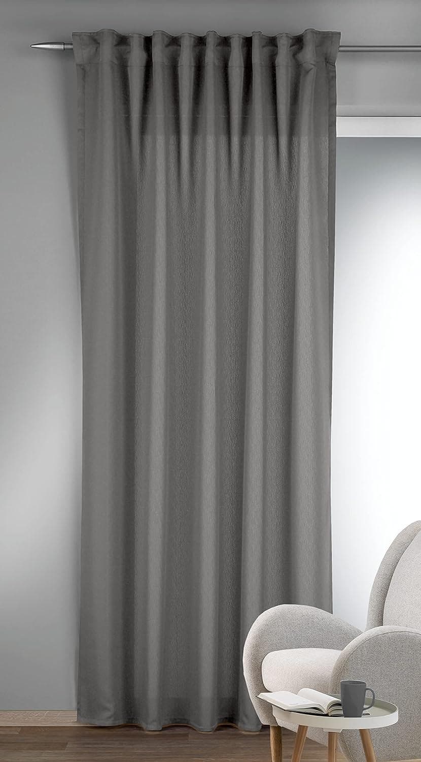 HOMING Gardine Louis 1 St. Verdeckte Schlaufen Halbtransparent Fertigschal