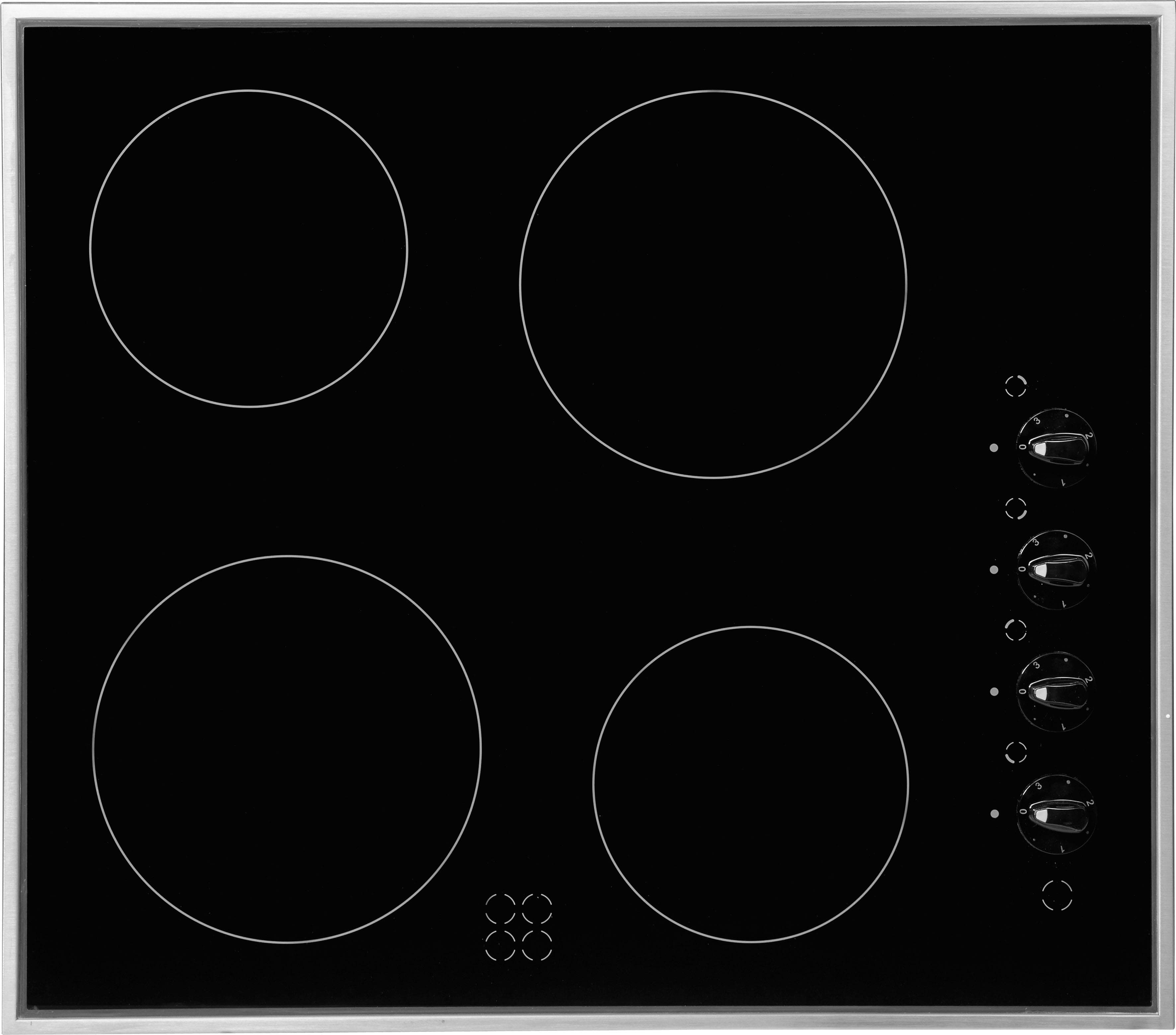 AMICA Elektro-Kochfeld Schwarz Glaskeramik Touchpad