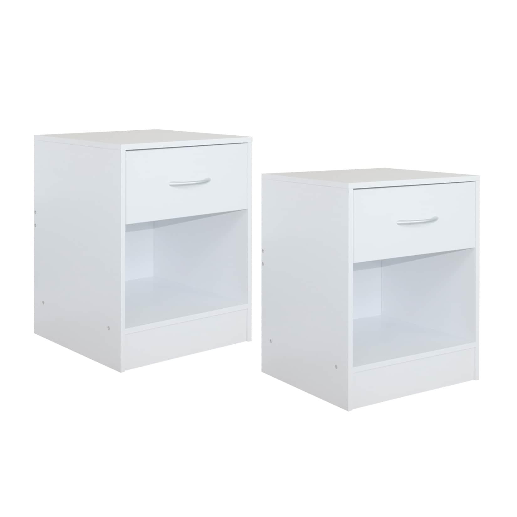 HTI-Living Nachtschrank Thekla Weiß 2er-Set