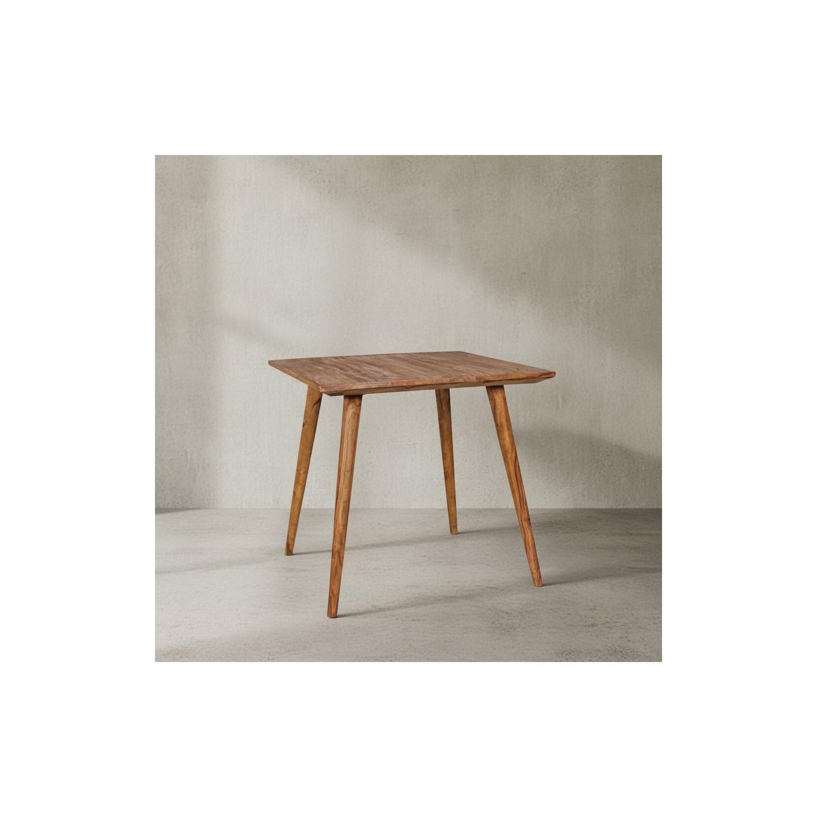 KADIMA DESIGN Retro Esstisch Massivholz Sheesham Braun Handgefertigt
