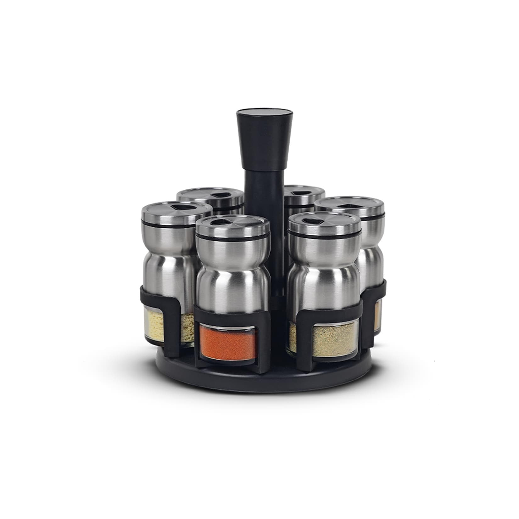 Neuetischkultur Gewürzständer 7-teiliges Set mit 6 Gläsern