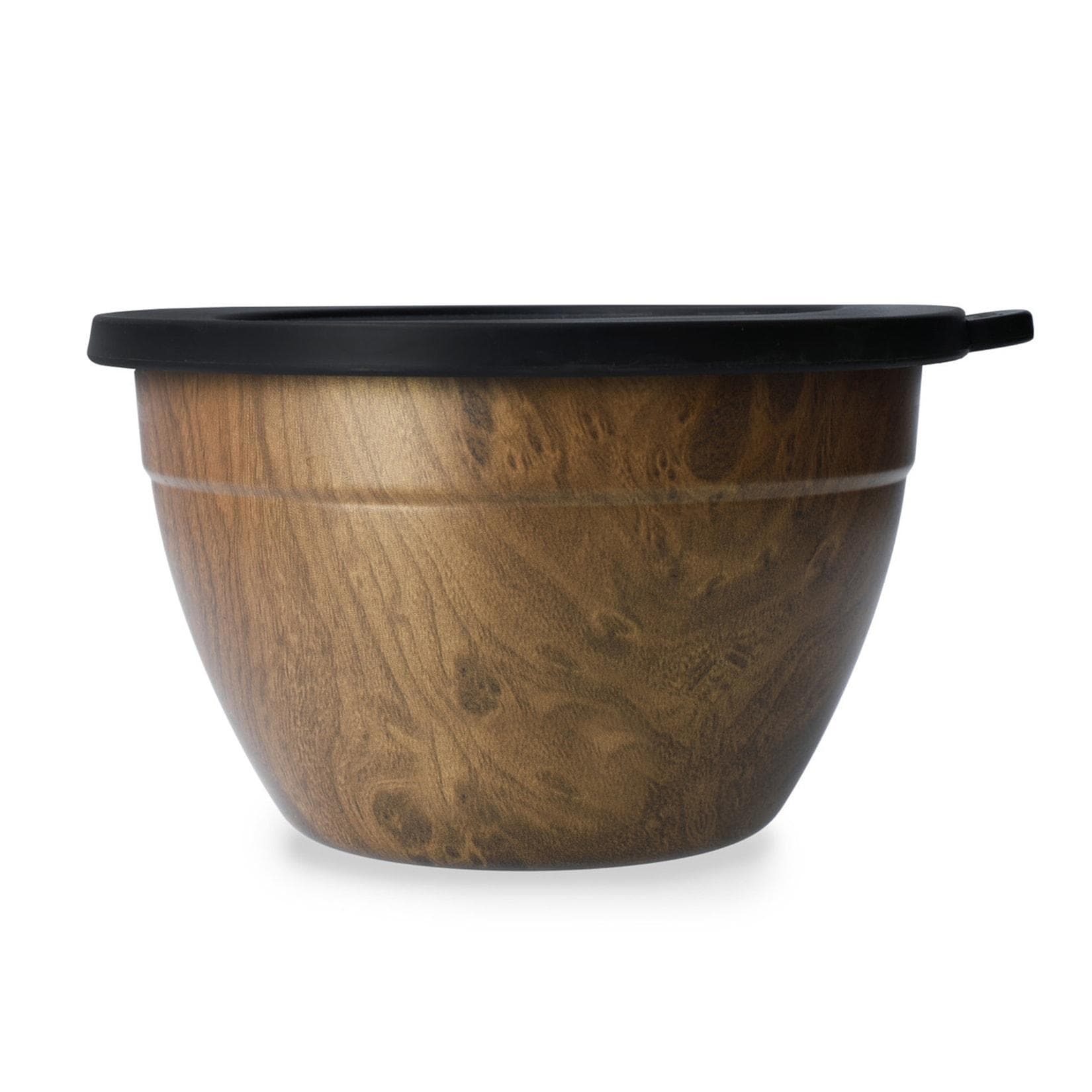 neuetischkultur Salatschüssel-Set Teakholz Optik 1,9L mit Gewürzstreuer